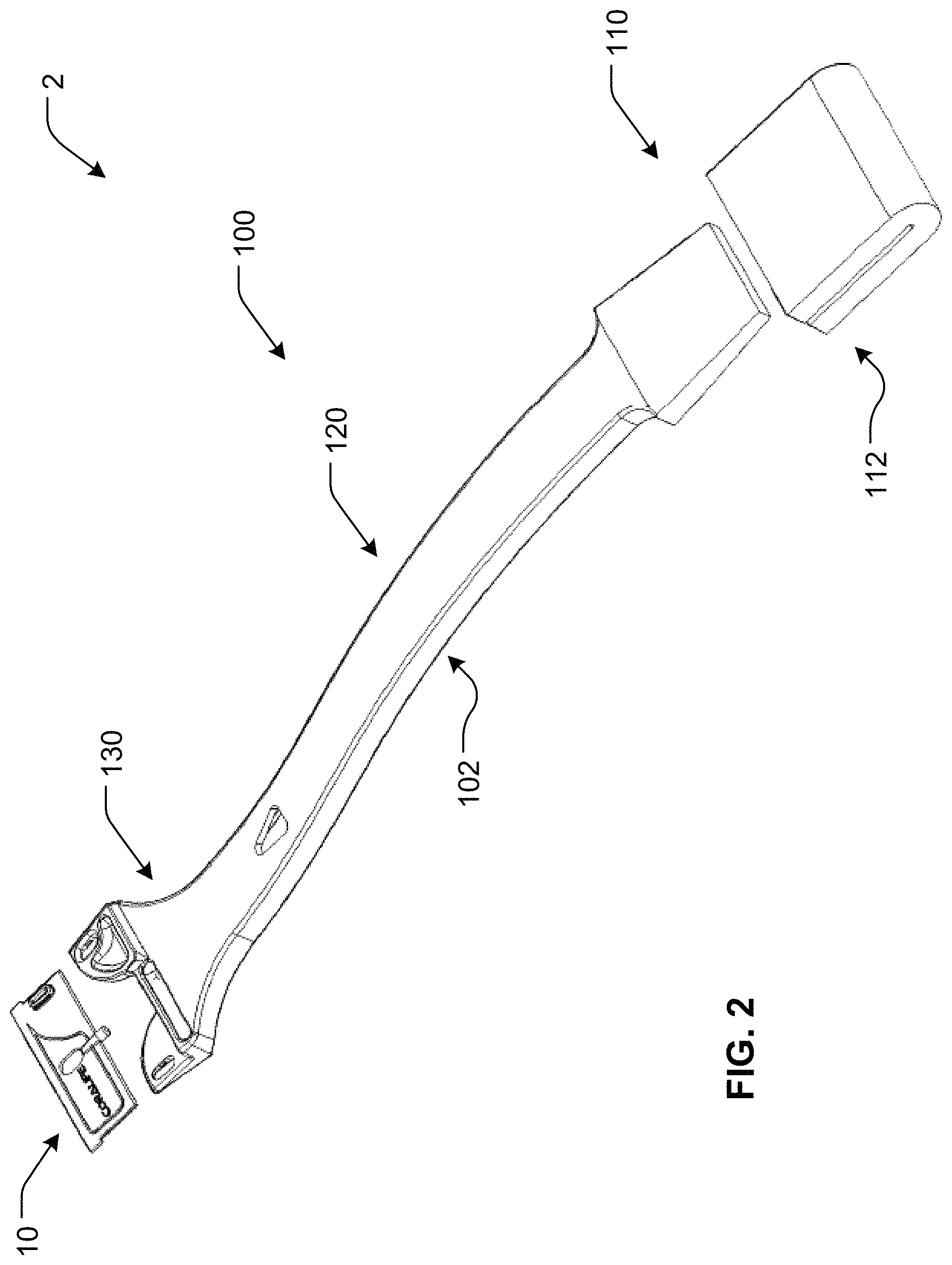 Patent US11771293 Figure 2 – Scraper apparatus