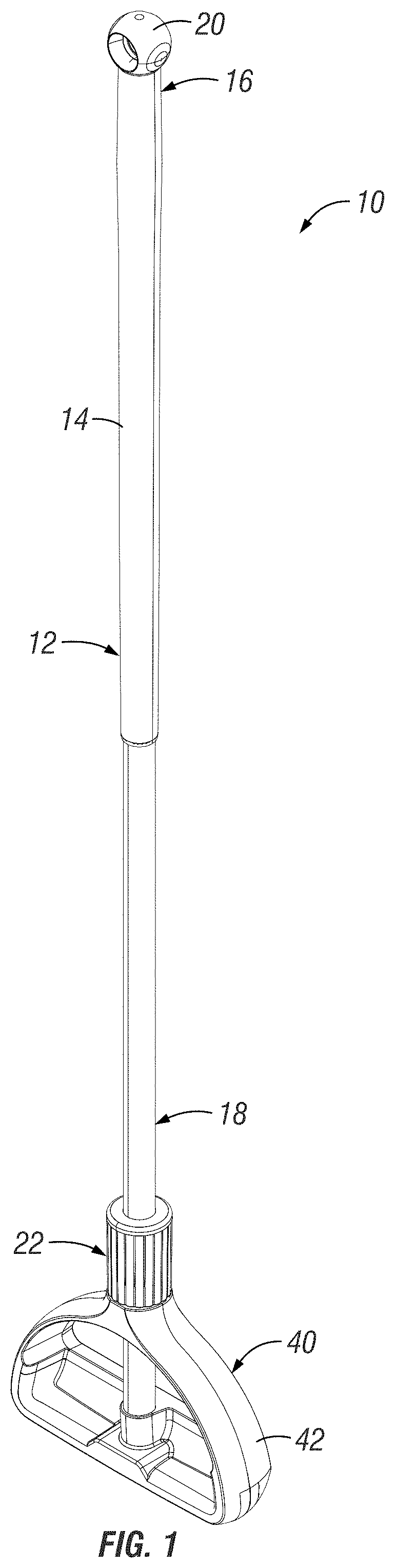 Patent US11771294 Figure 1 – Tool assembly comprising universal handle and interchangeable tool heads