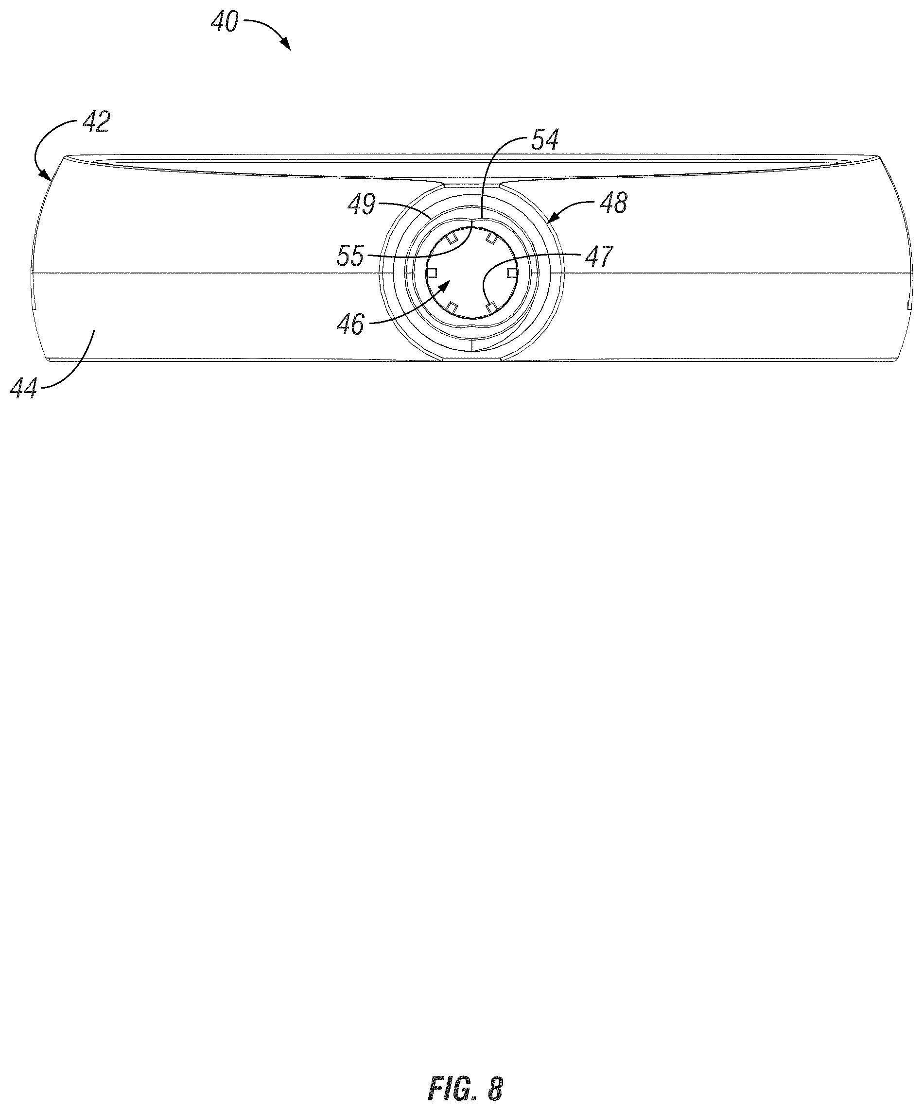 Patent US11771294 Figure 8 – Tool assembly comprising universal handle and interchangeable tool heads