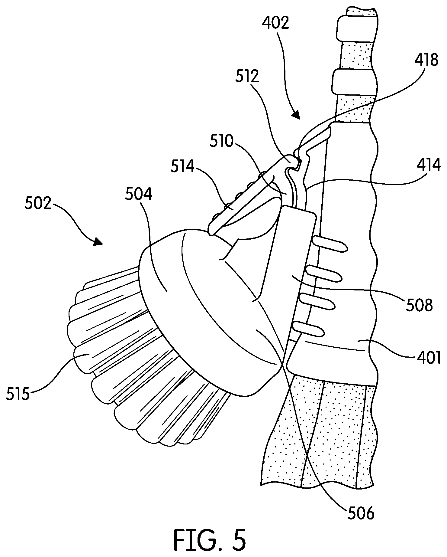 Patent US11771295 Figure 7 – Cleaning implement