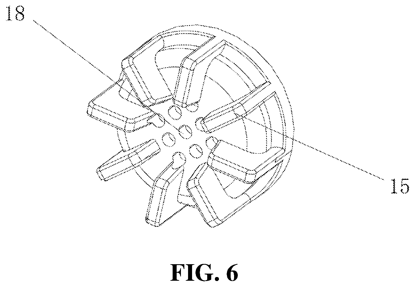 Patent US11771299 Figure 6 – Rotary cup washing device