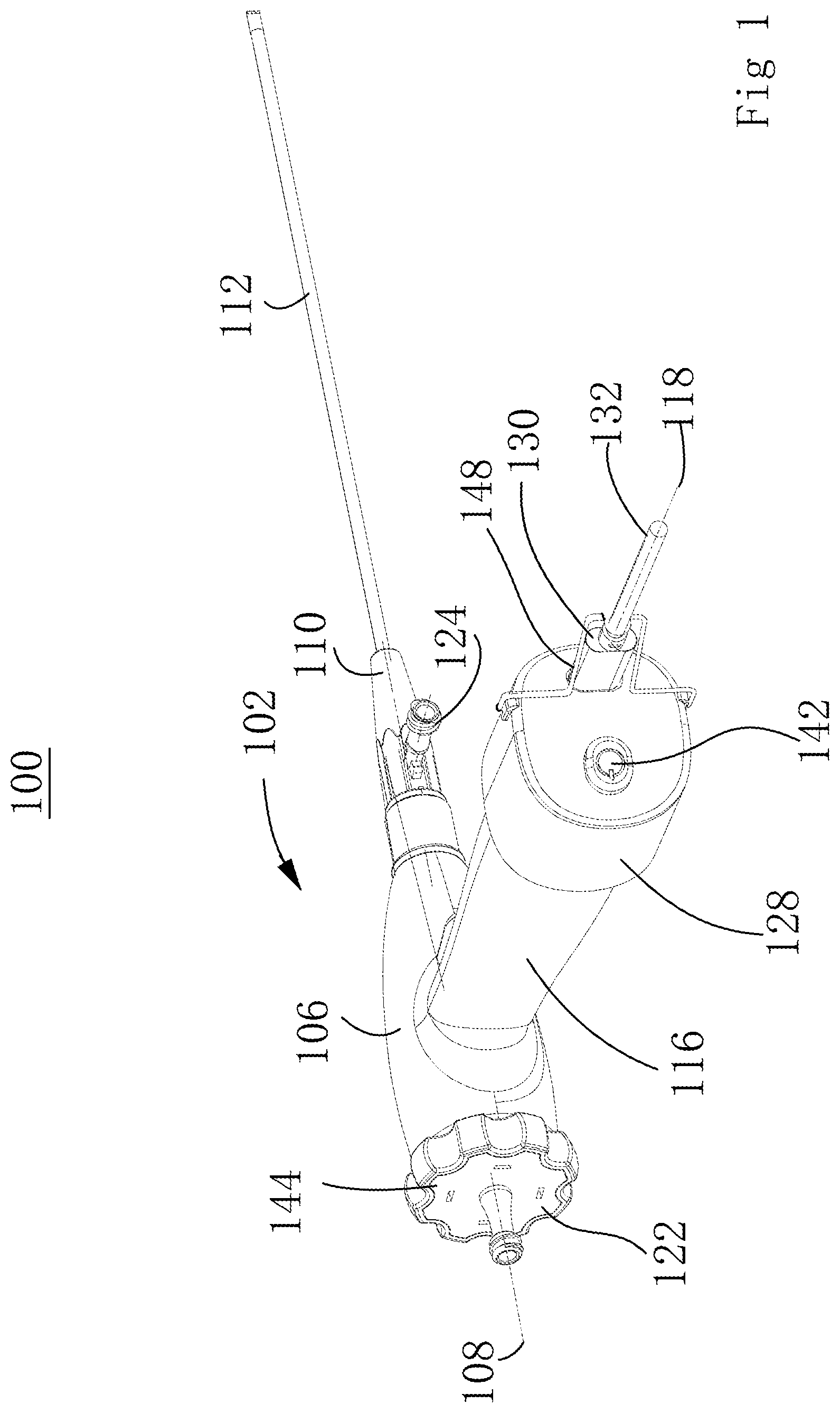 Patent US11771304 Figure 1 – Minimally invasive endoscope