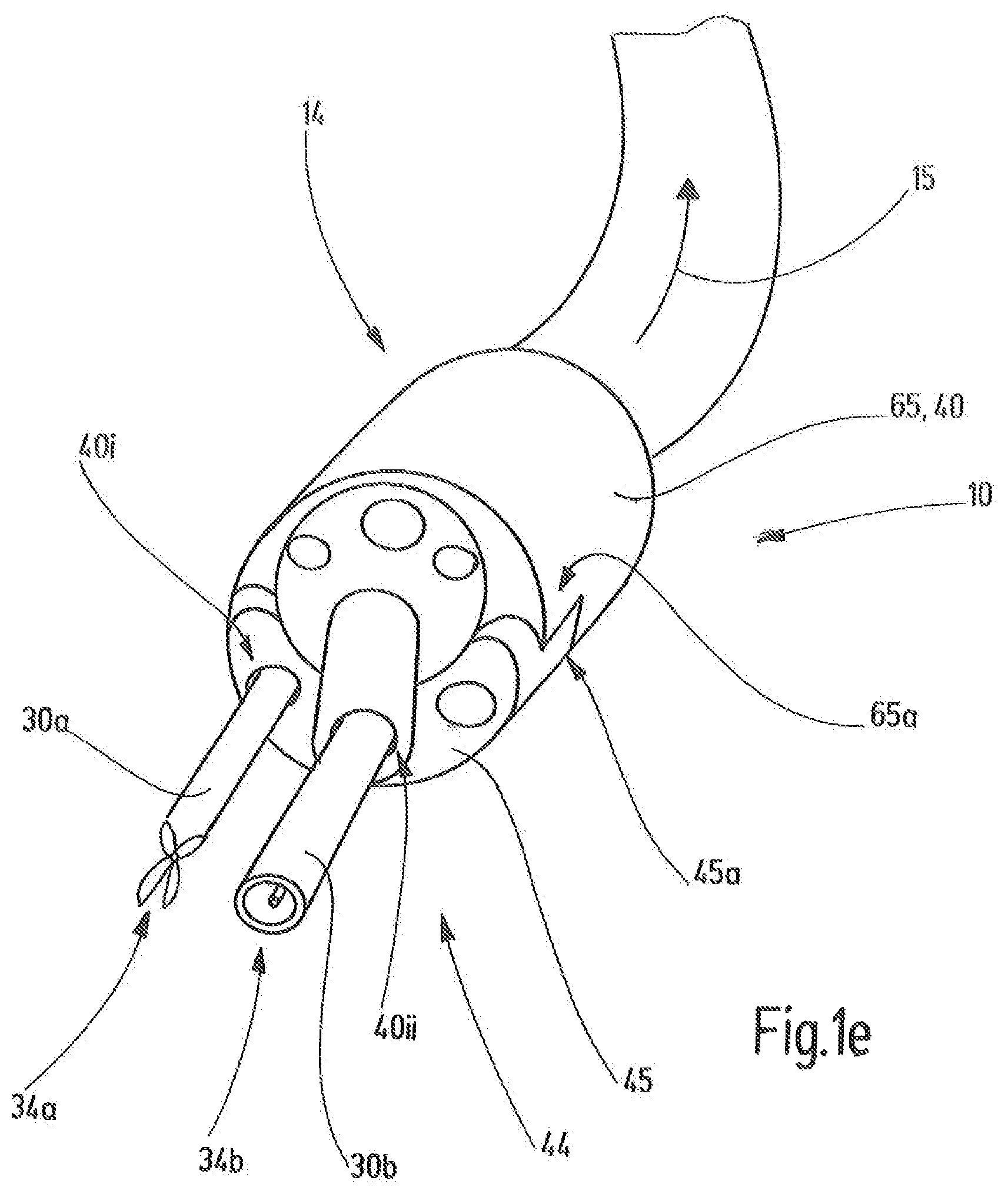 Patent US11771305 Figure 3 – Device with a working channel guiding element