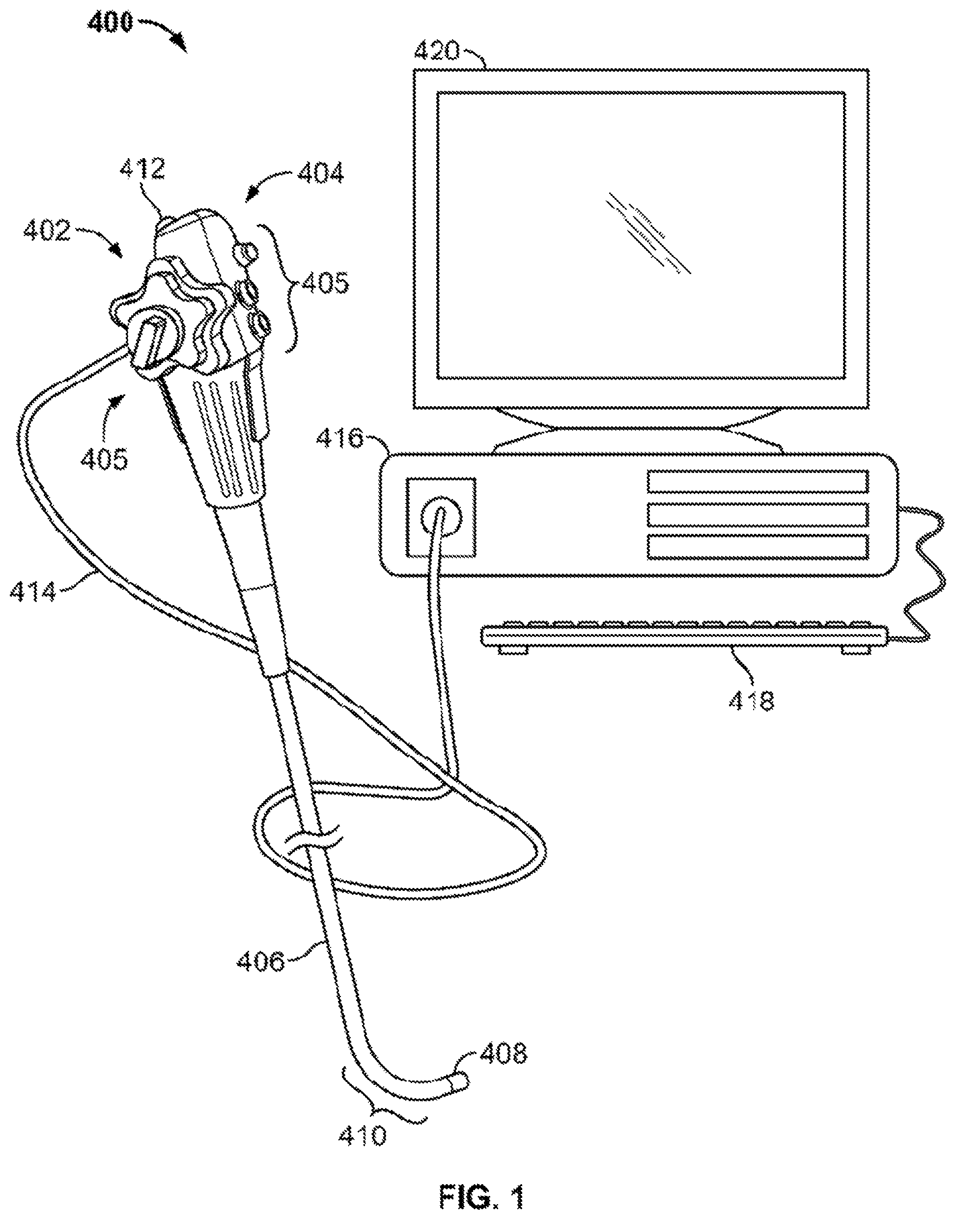 Patent US11771310 Figure 1 – Systems and methods for varying stiffness of an endoscopic insertion tube