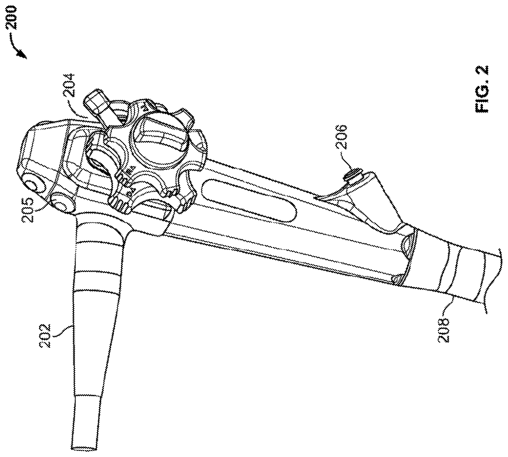 Patent US11771310 Figure 2 – Systems and methods for varying stiffness of an endoscopic insertion tube