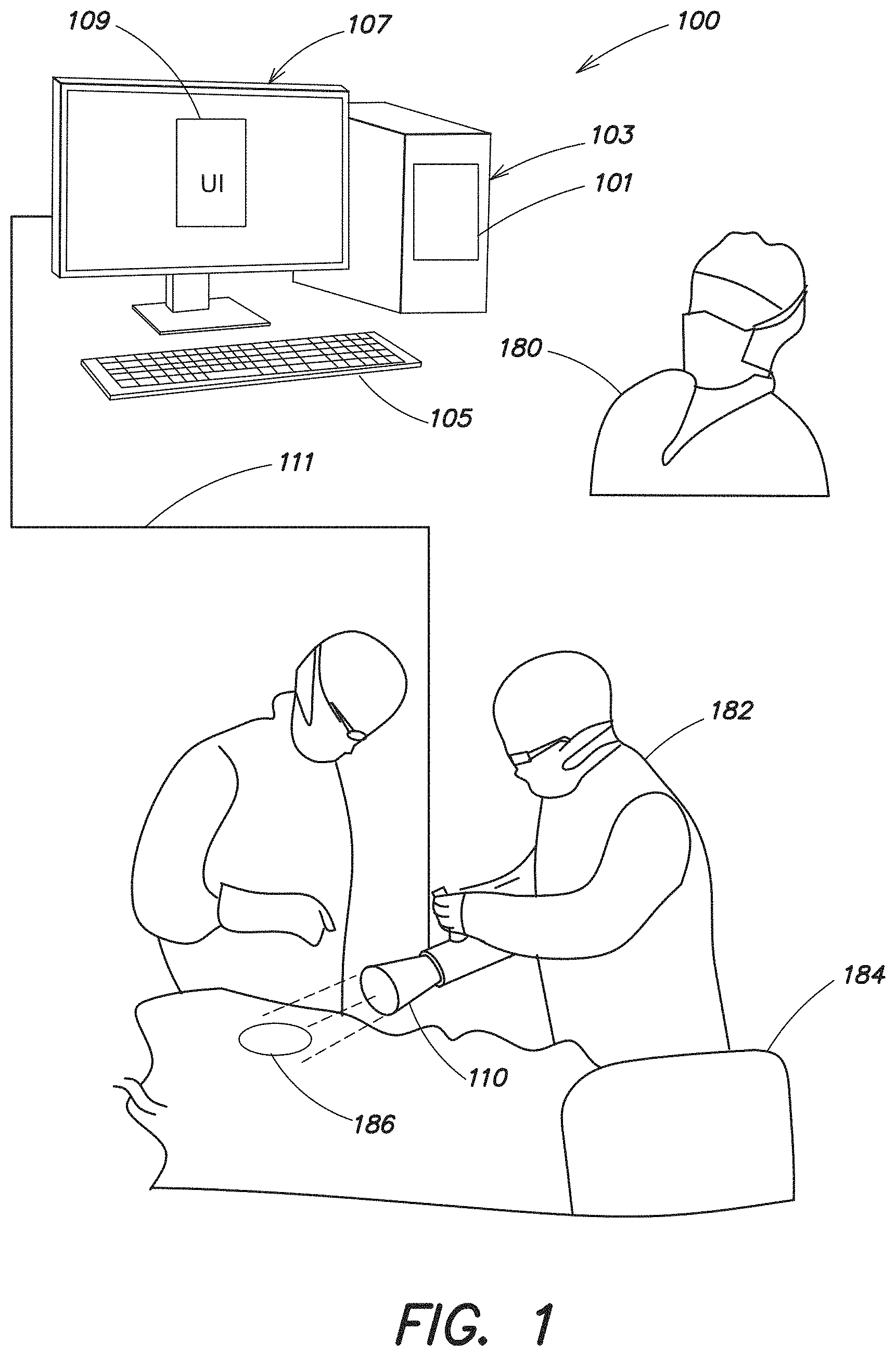 Patent US11771324 Figure 1 – System and method for residual cancer cell detection
