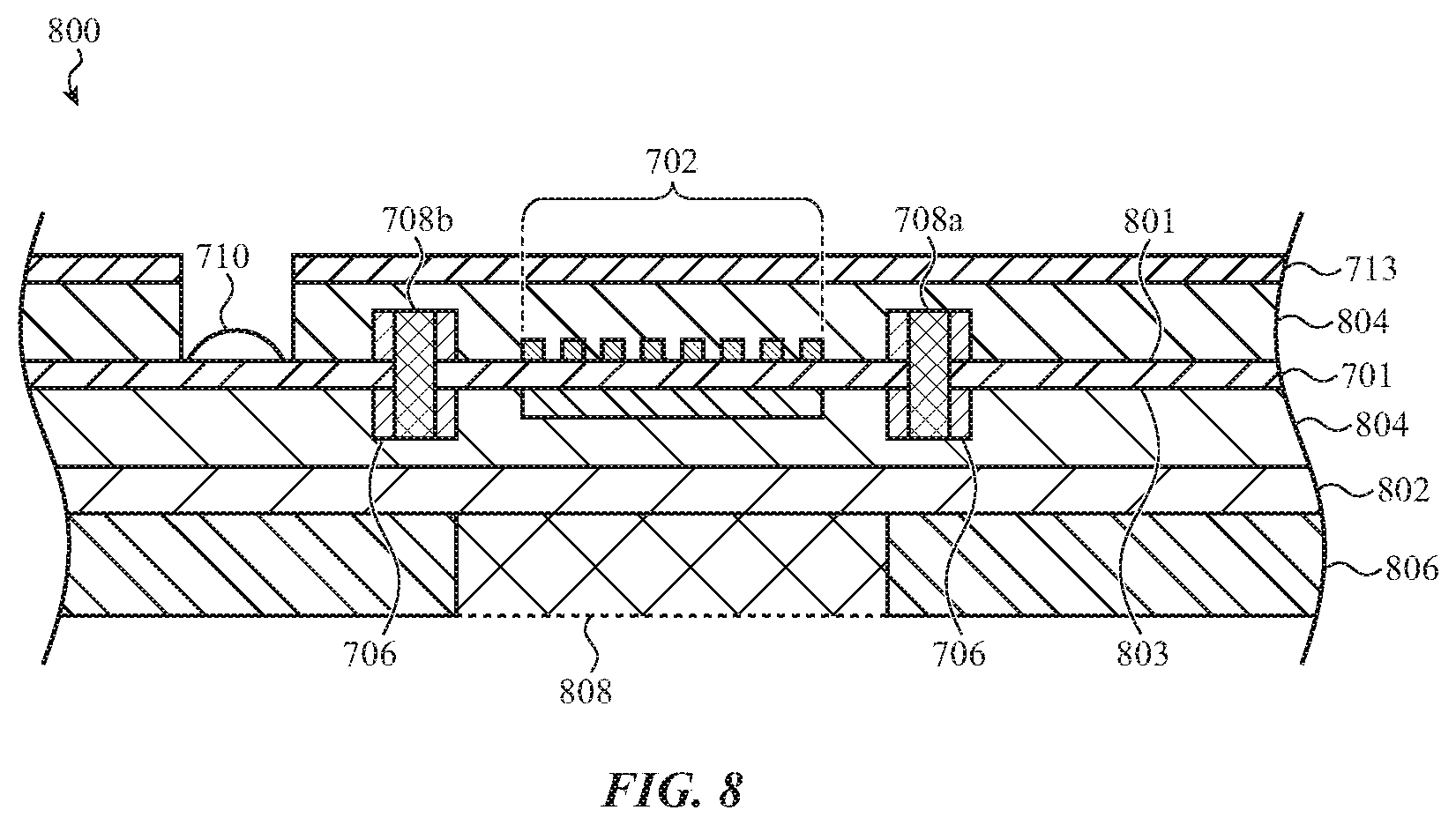 Patent US11771329 Figure 11 – Flexible temperature sensing devices for body temperature sensing