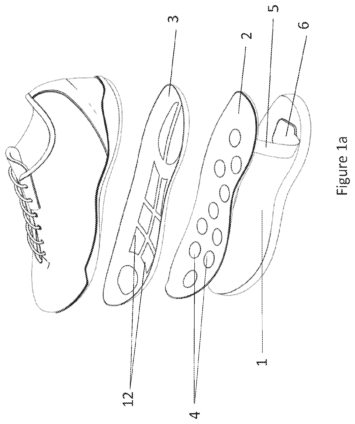 Patent US11771341 Figure 1 – System for determining forces at the feet