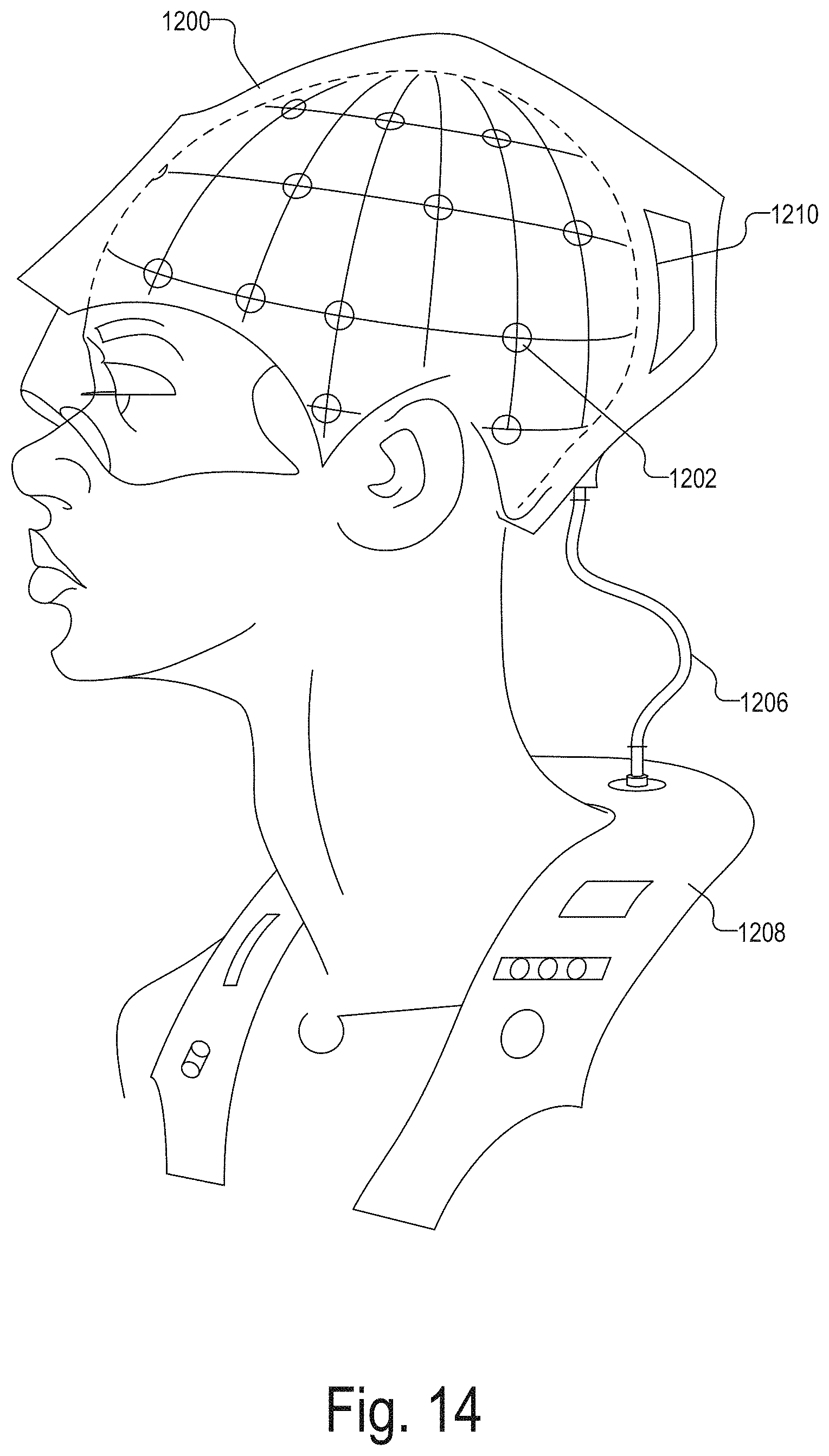 Patent US11771362 Figure 14 – Integrated detector assemblies for a wearable module of an optical measurement system