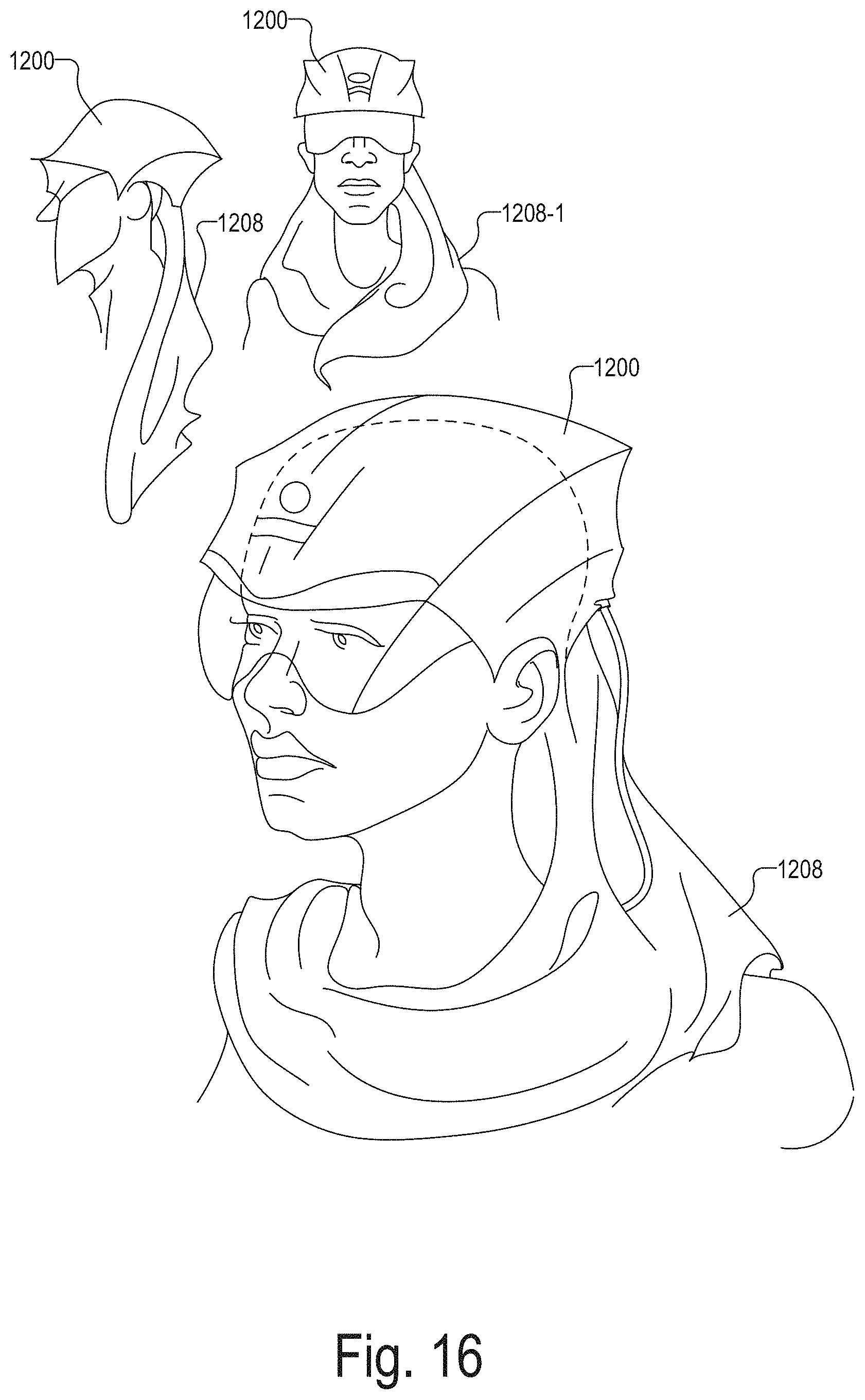 Patent US11771362 Figure 16 – Integrated detector assemblies for a wearable module of an optical measurement system