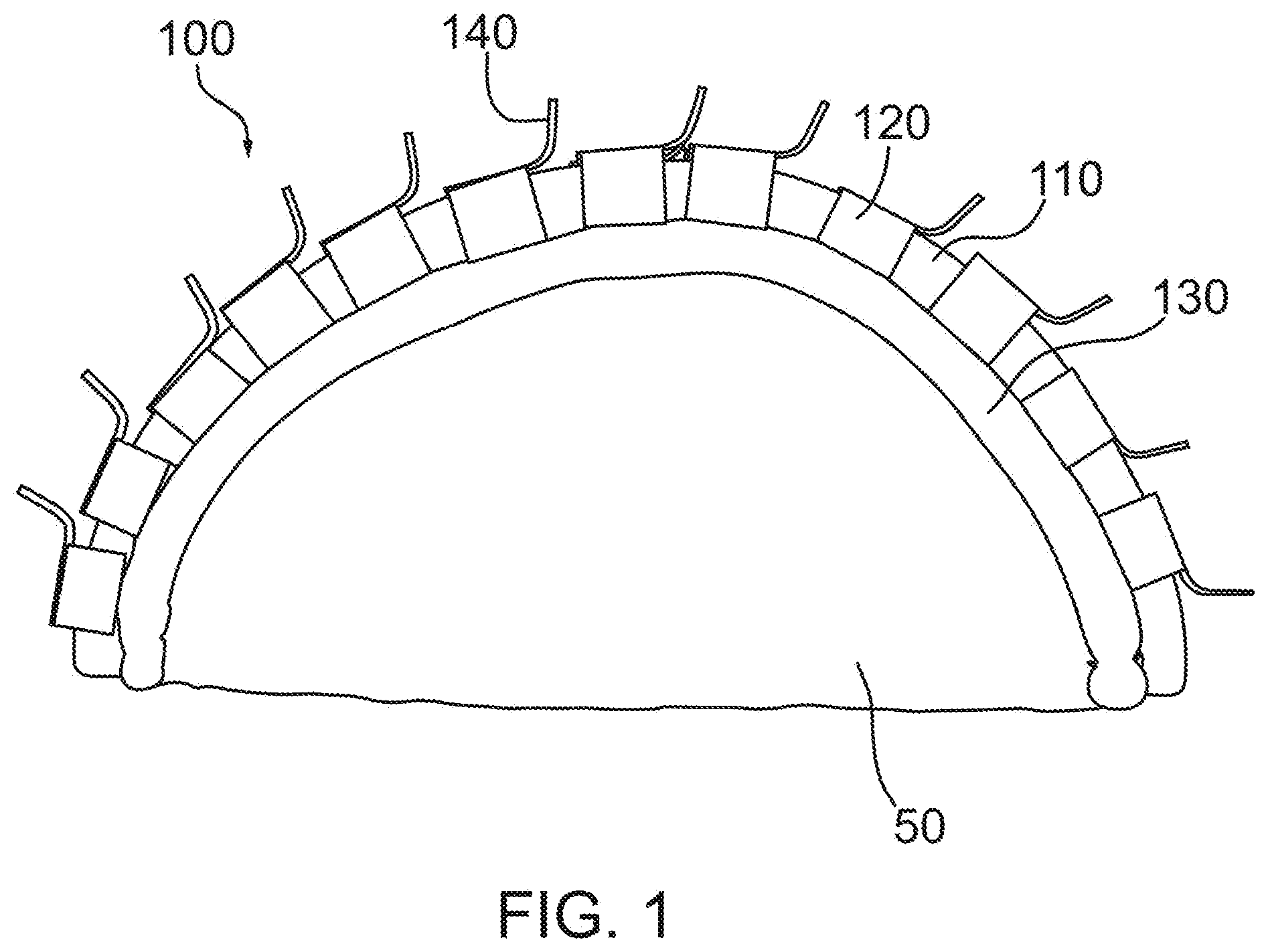 Patent US11771370 Figure 1 – Patient-specific headset for diagnostic and therapeutic transcranial procedures