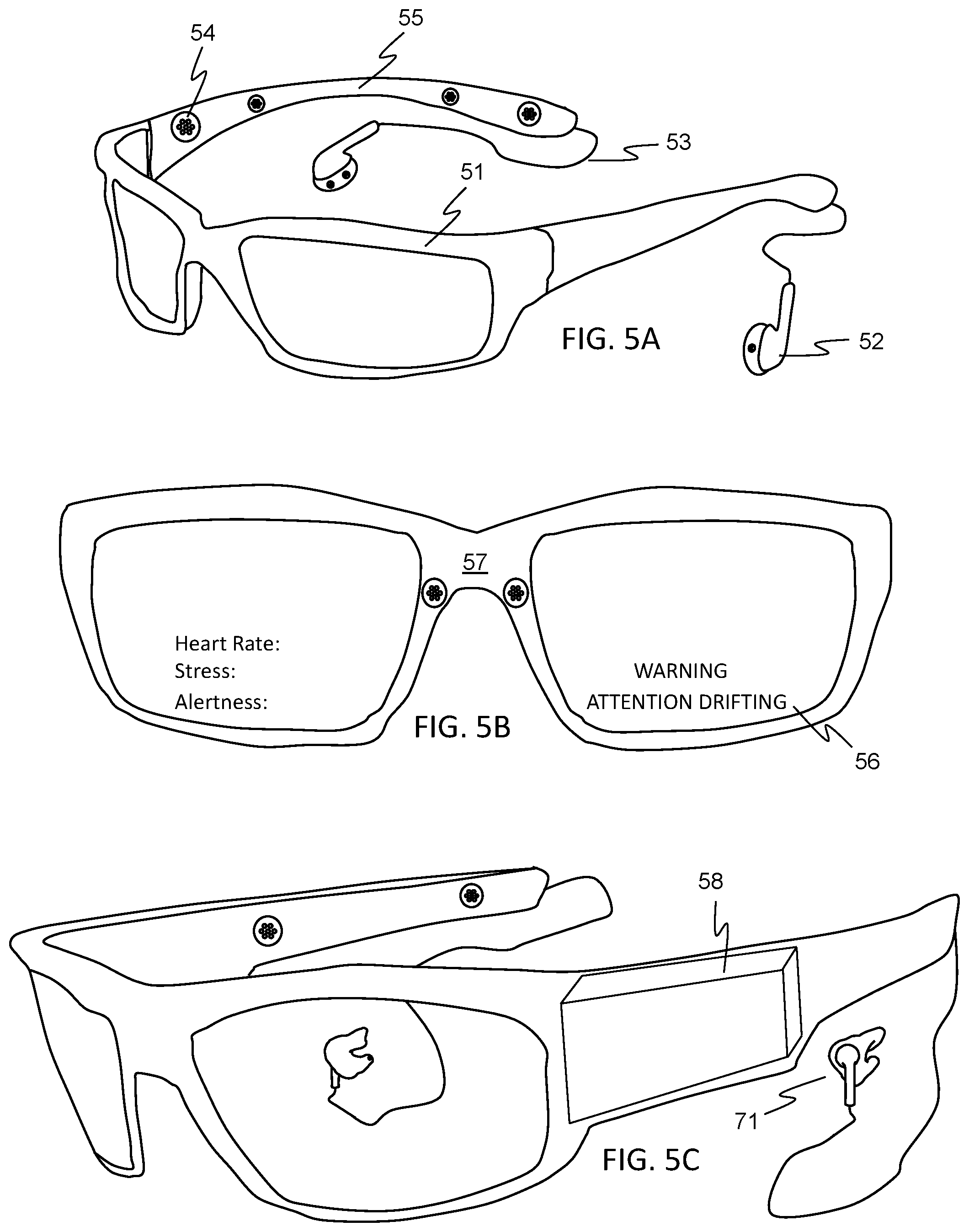 Patent US11771371 Figure 5 – Head-mounted physiological signal monitoring system, devices and methods