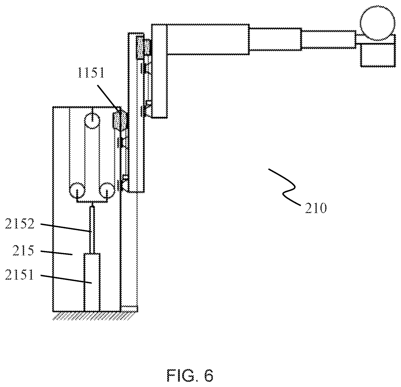 Patent US11771386 Figure 6 – Lifting apparatus and a radiation system including the same
