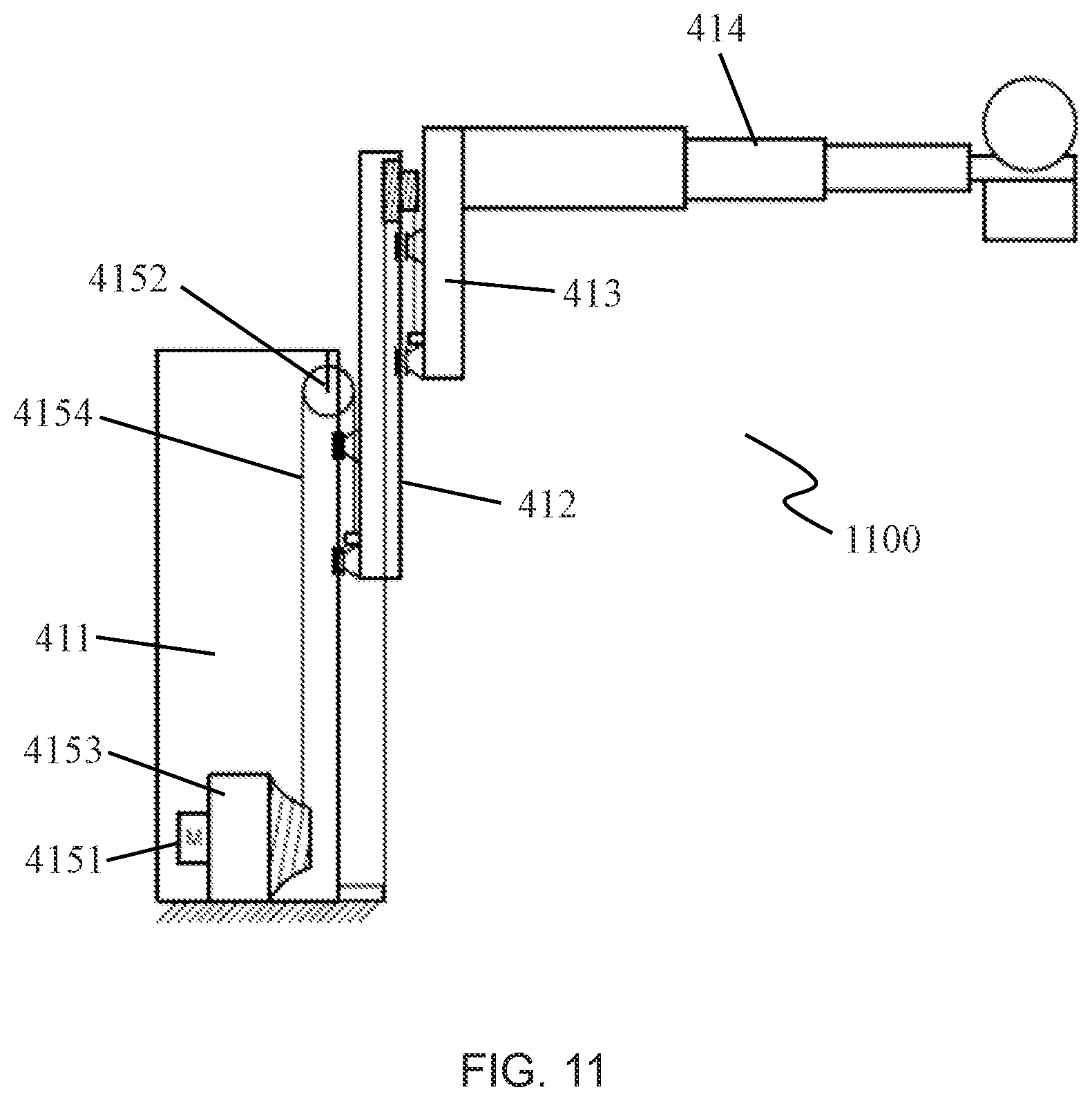 Patent US11771386 Figure 11 – Lifting apparatus and a radiation system including the same