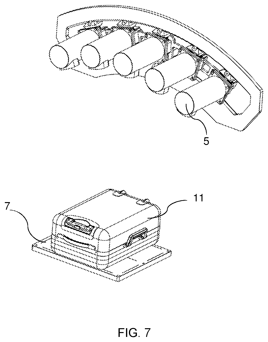Patent US11771387 Figure 7 – Fast 3D radiography using multiple pulsed X-ray sources in motion