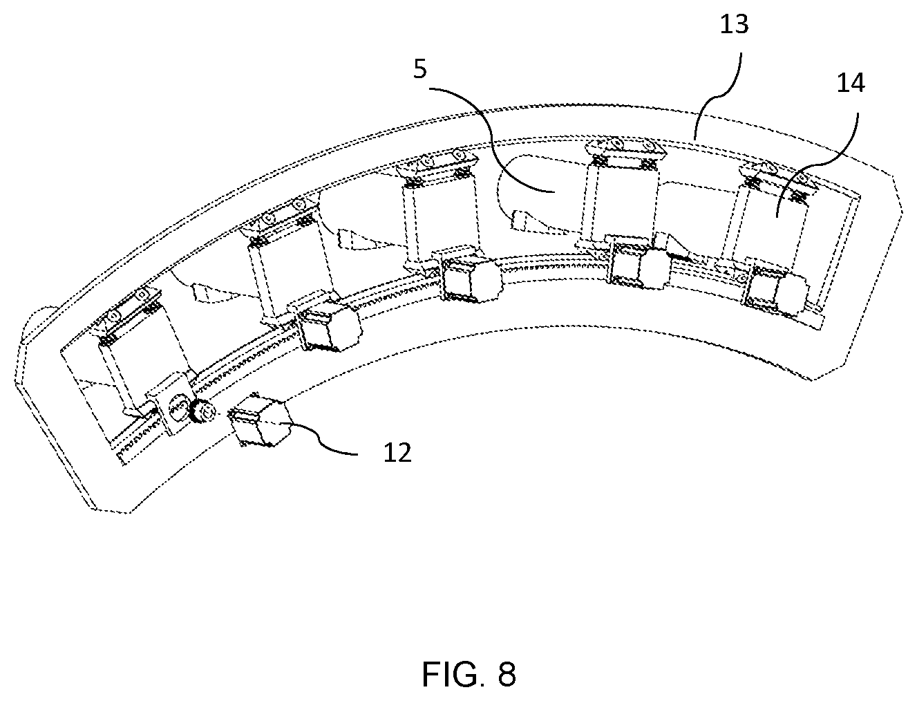 Patent US11771387 Figure 8 – Fast 3D radiography using multiple pulsed X-ray sources in motion