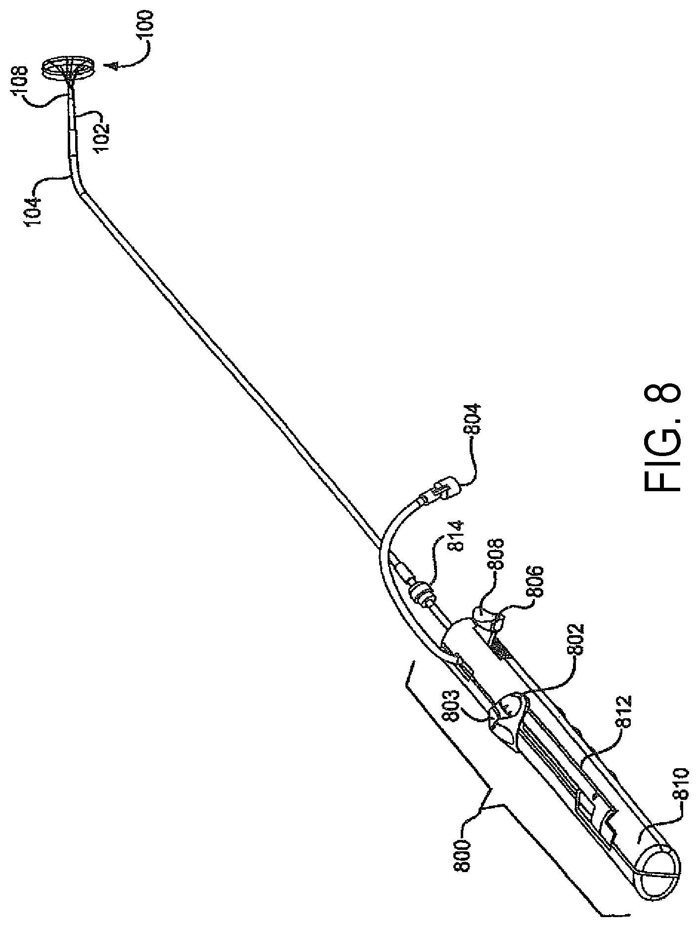 Patent US11771408 Figure 7 – Sealing device and delivery system