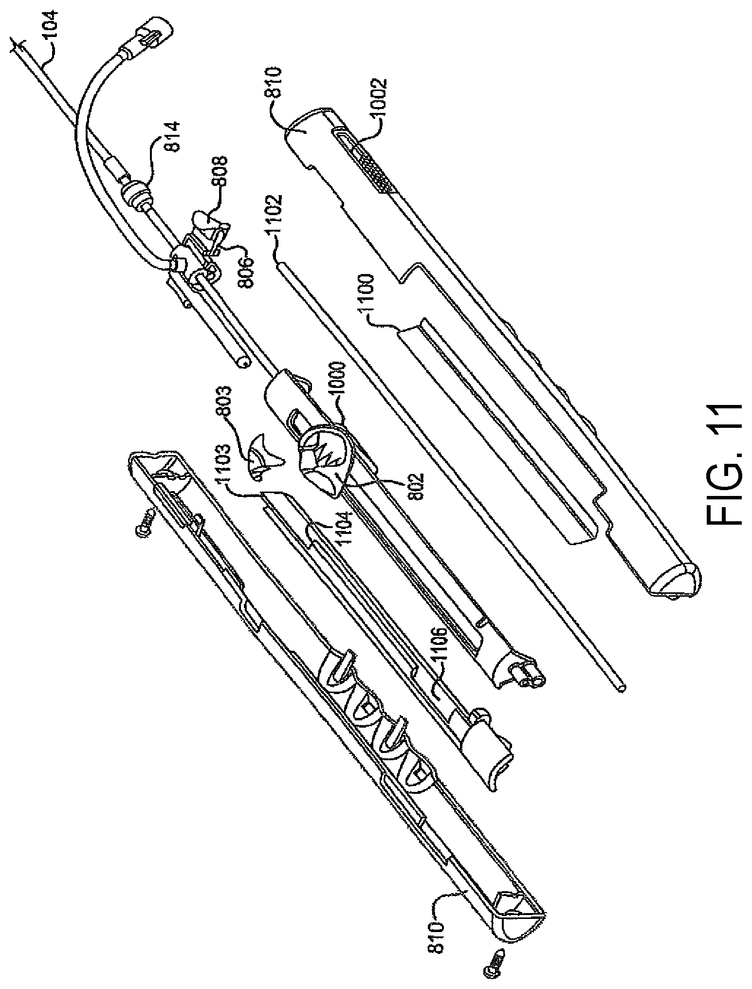 Patent US11771408 Figure 11 – Sealing device and delivery system