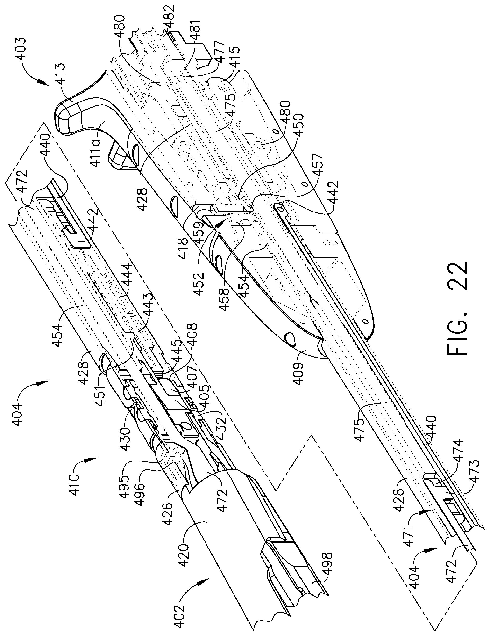 Patent US11771419 Figure 18 – Packaging for a replaceable component of a surgical stapling system