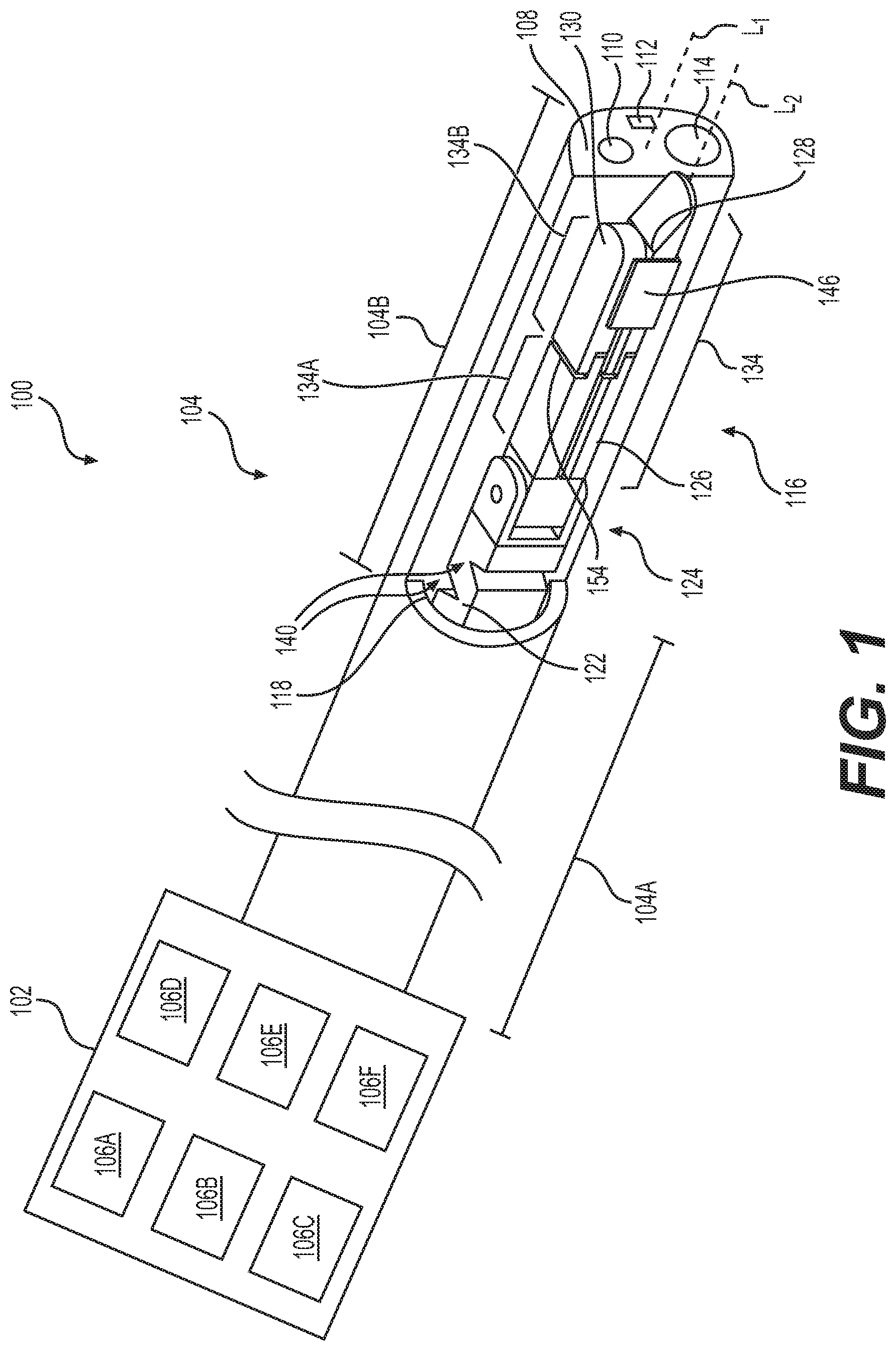 Patent US11771421 Figure 1 – Systems, devices, and related methods for fastening tissue