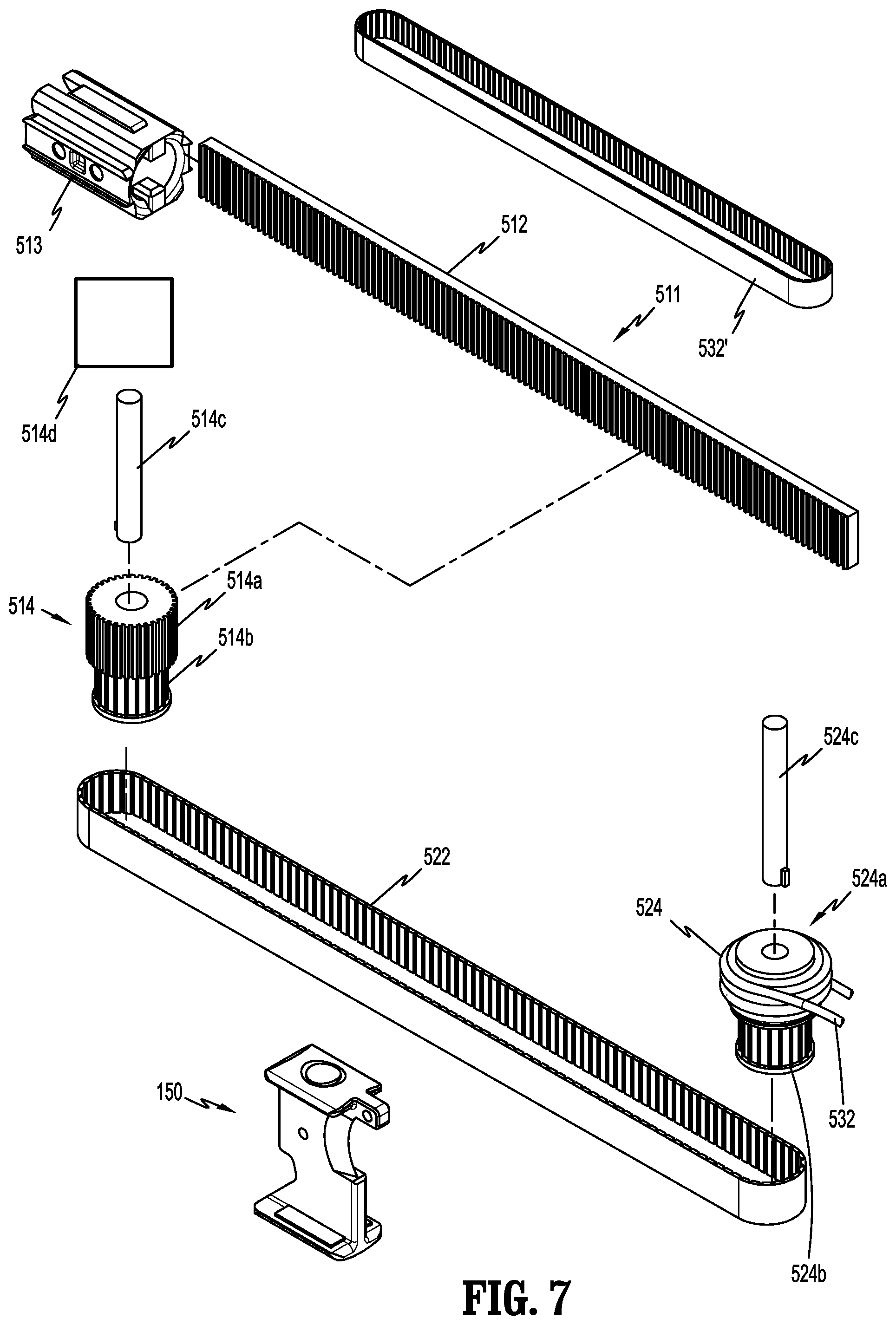 Patent US11771422 Figure 5 – Active roller assembly for use in articulating stapler