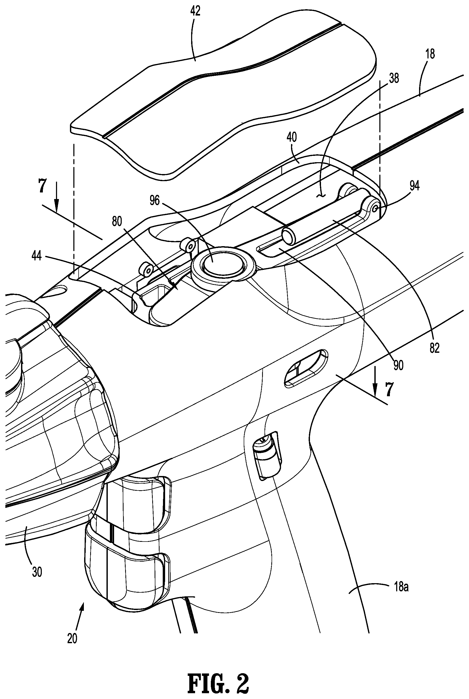 Patent US11771423 Figure 2 – Powered stapling device with manual retraction
