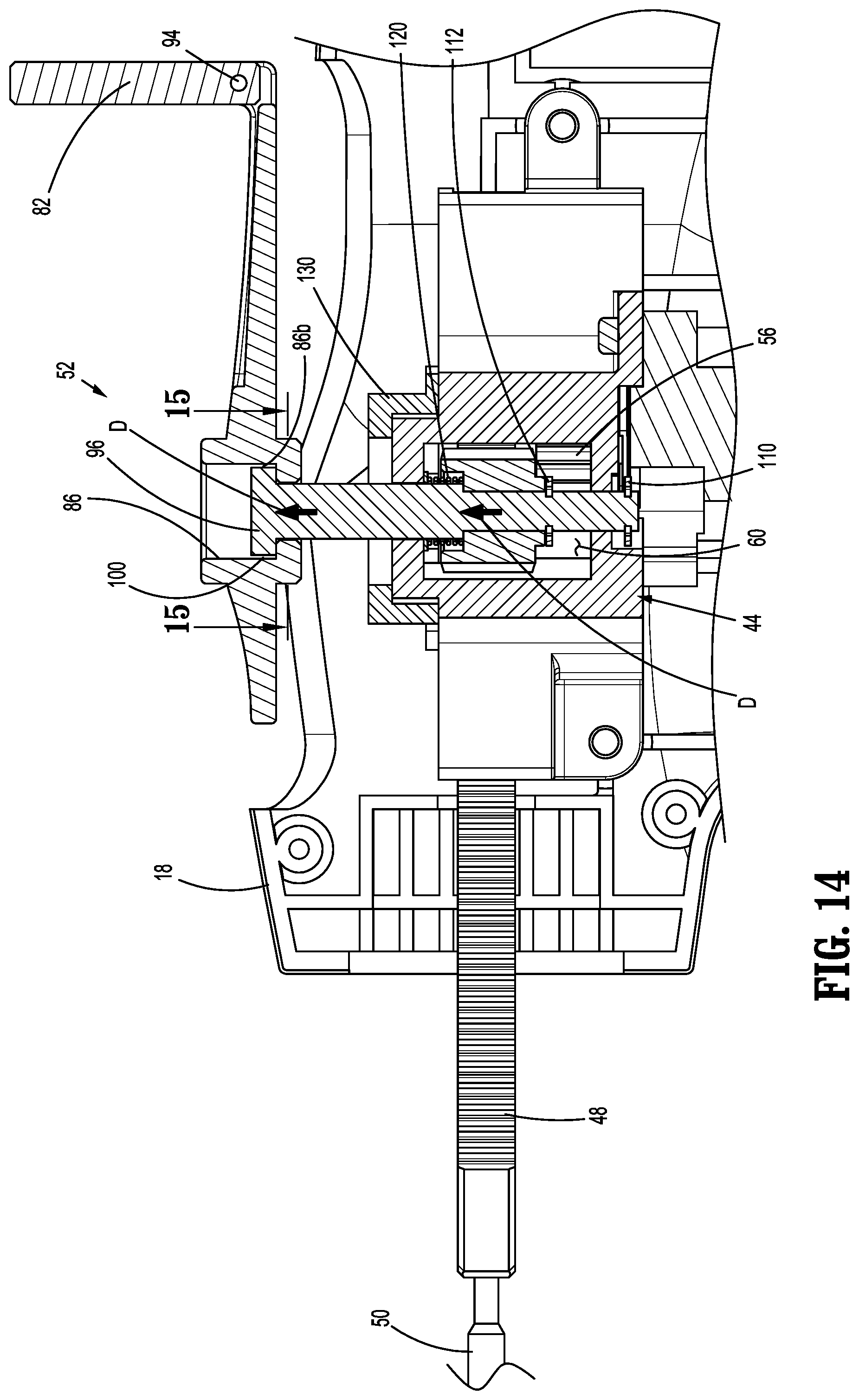 Patent US11771423 Figure 11 – Powered stapling device with manual retraction