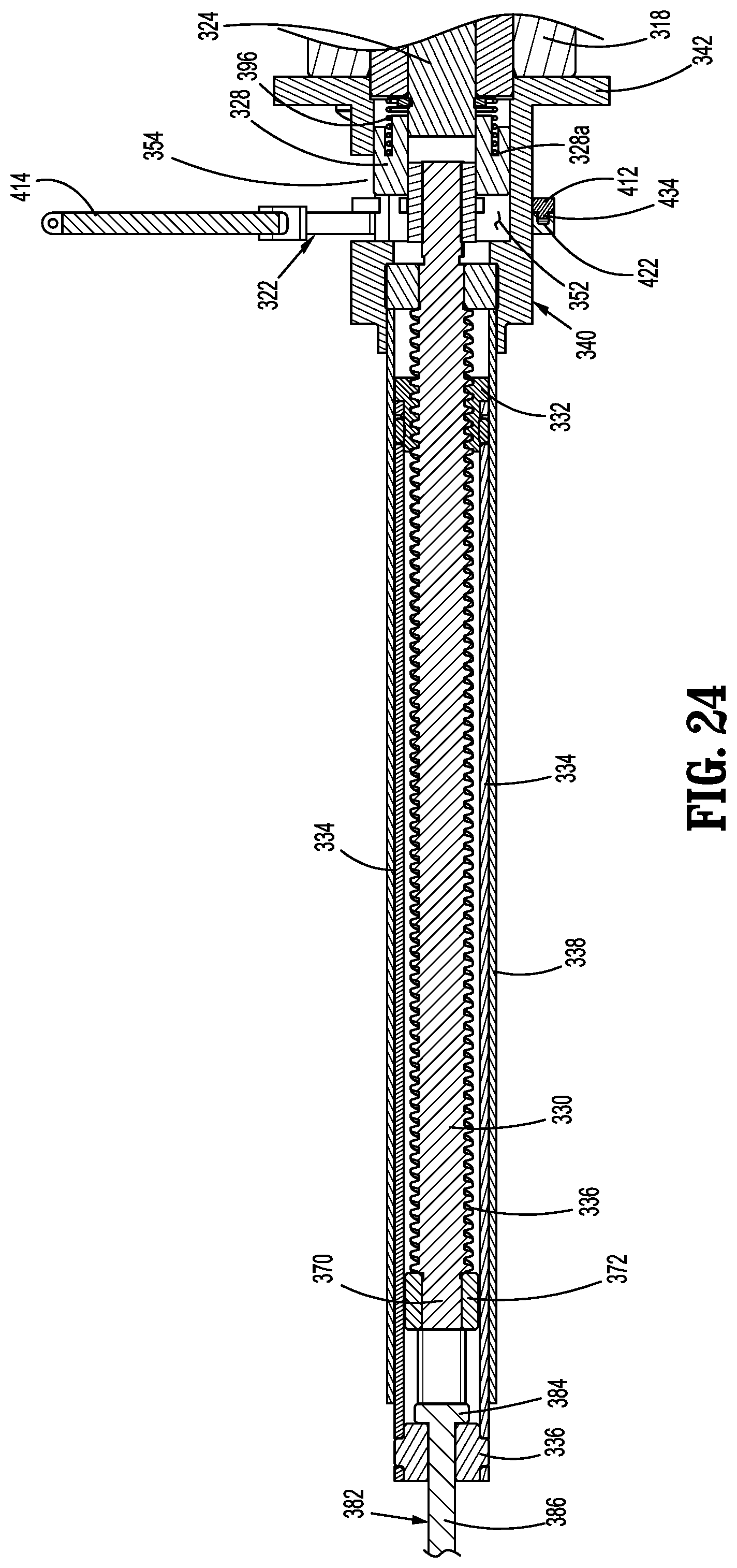 Patent US11771423 Figure 19 – Powered stapling device with manual retraction