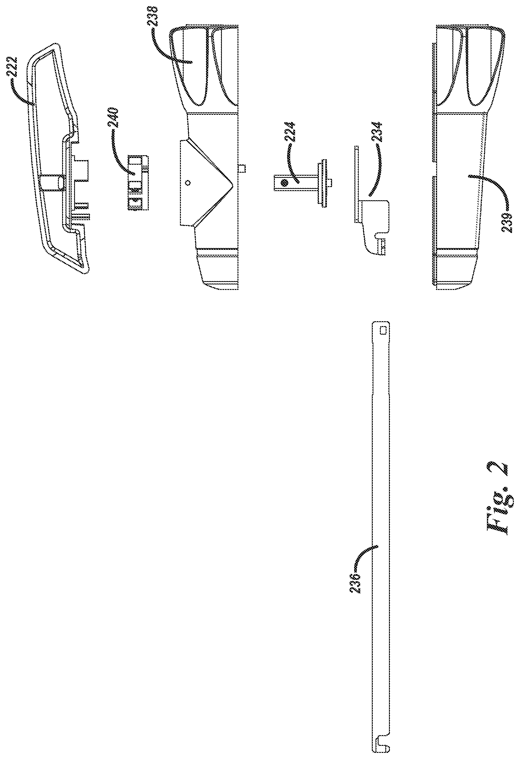 Patent US11771424 Figure 2 – Surgical handle articulation assemblies