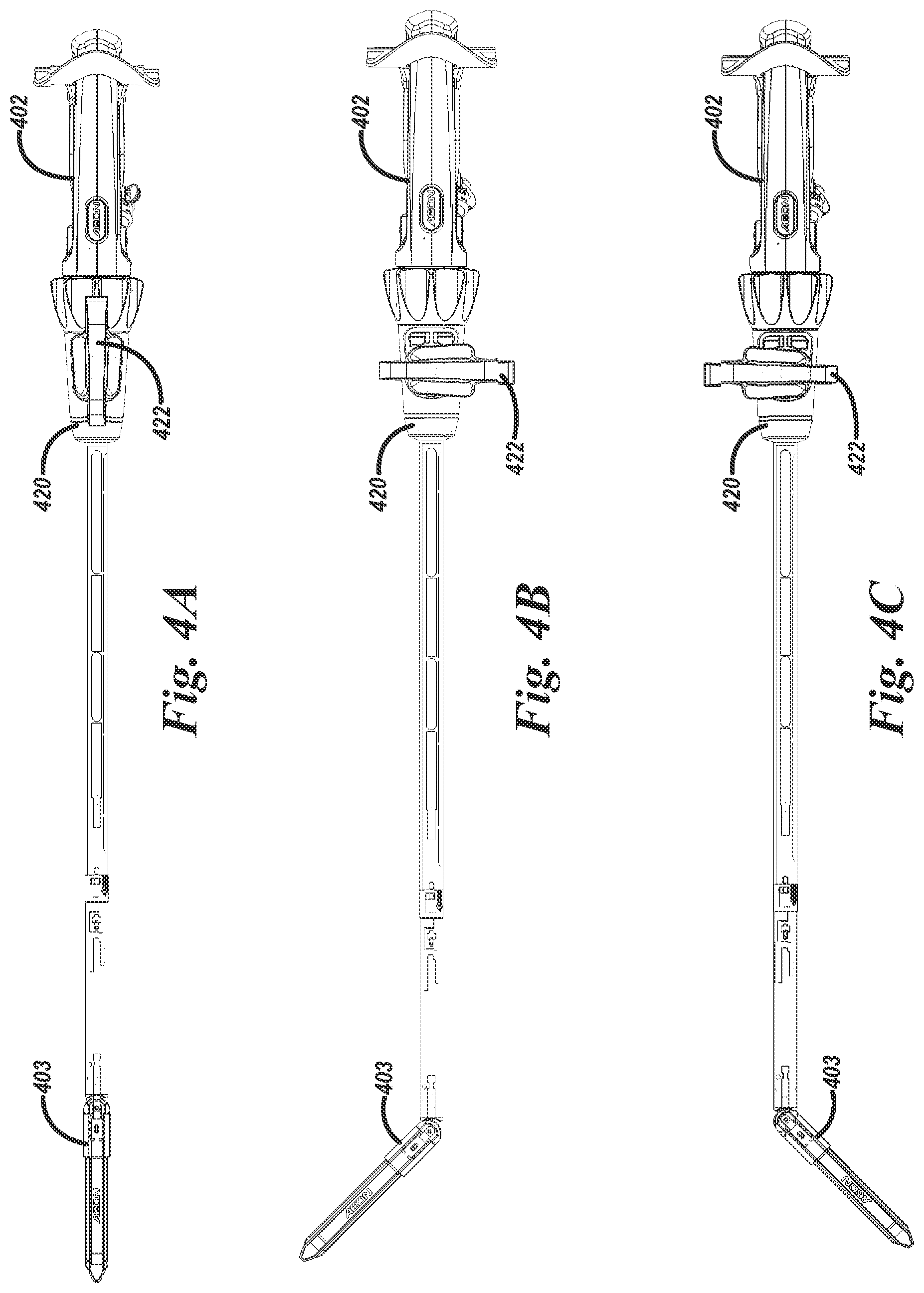 Patent US11771424 Figure 4 – Surgical handle articulation assemblies