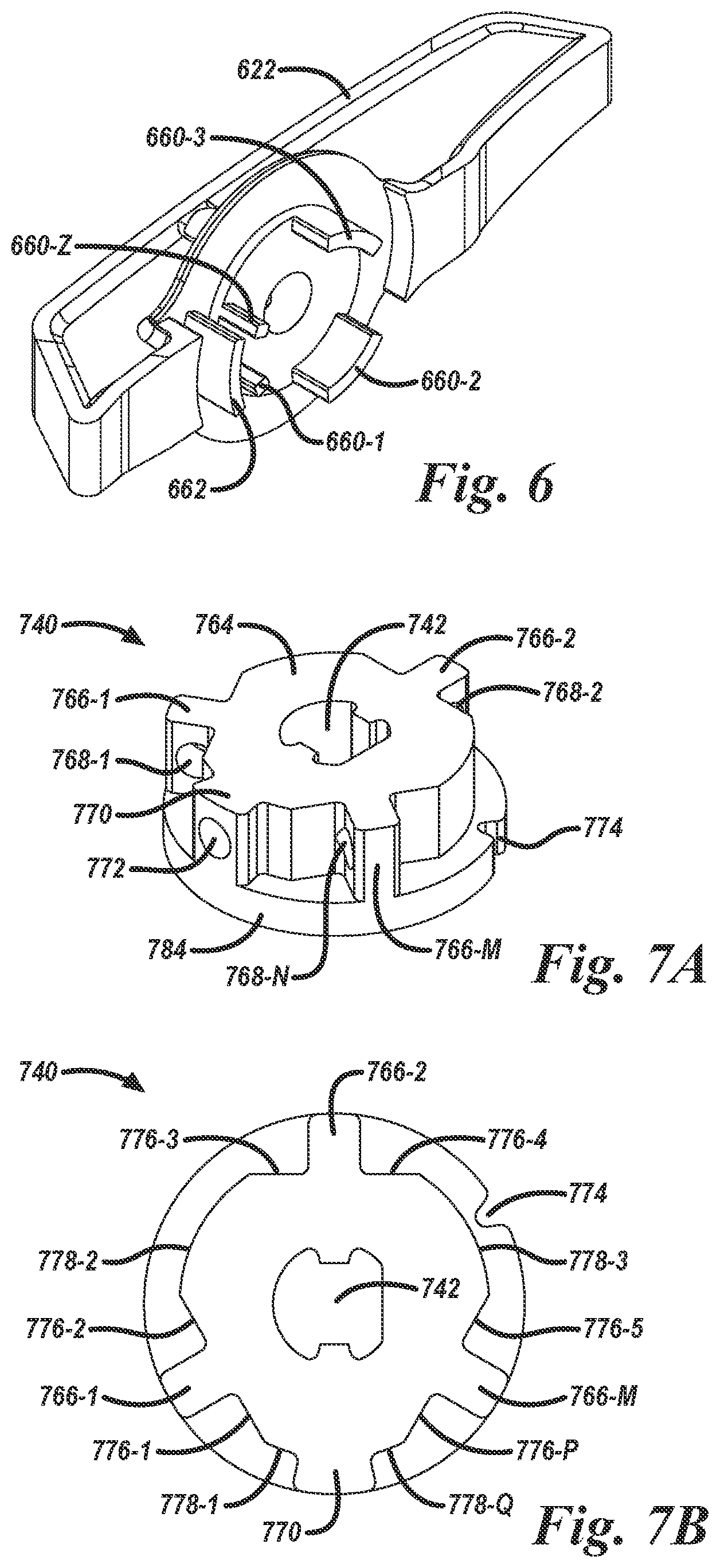 Patent US11771424 Figure 6 – Surgical handle articulation assemblies