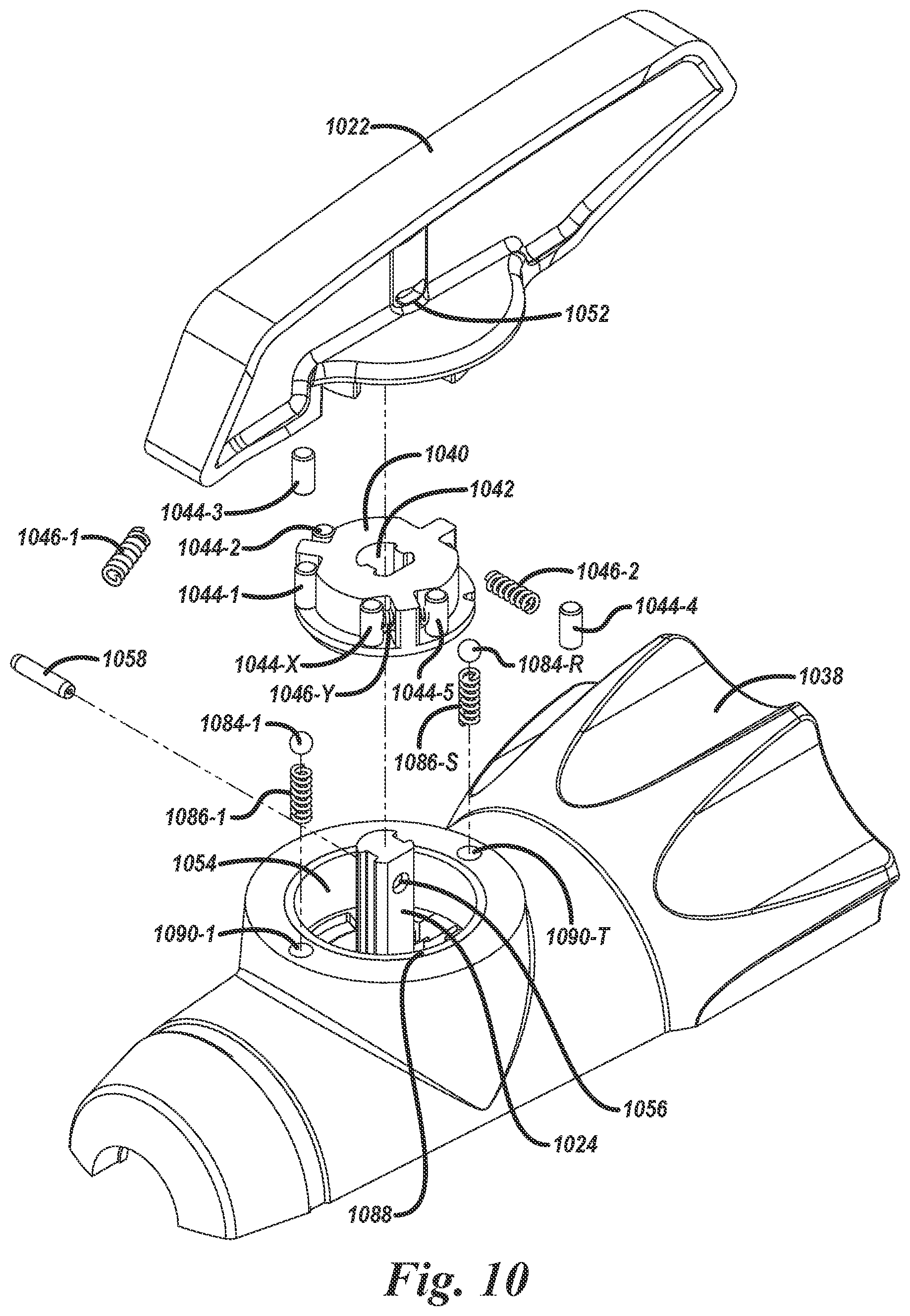 Patent US11771424 Figure 9 – Surgical handle articulation assemblies