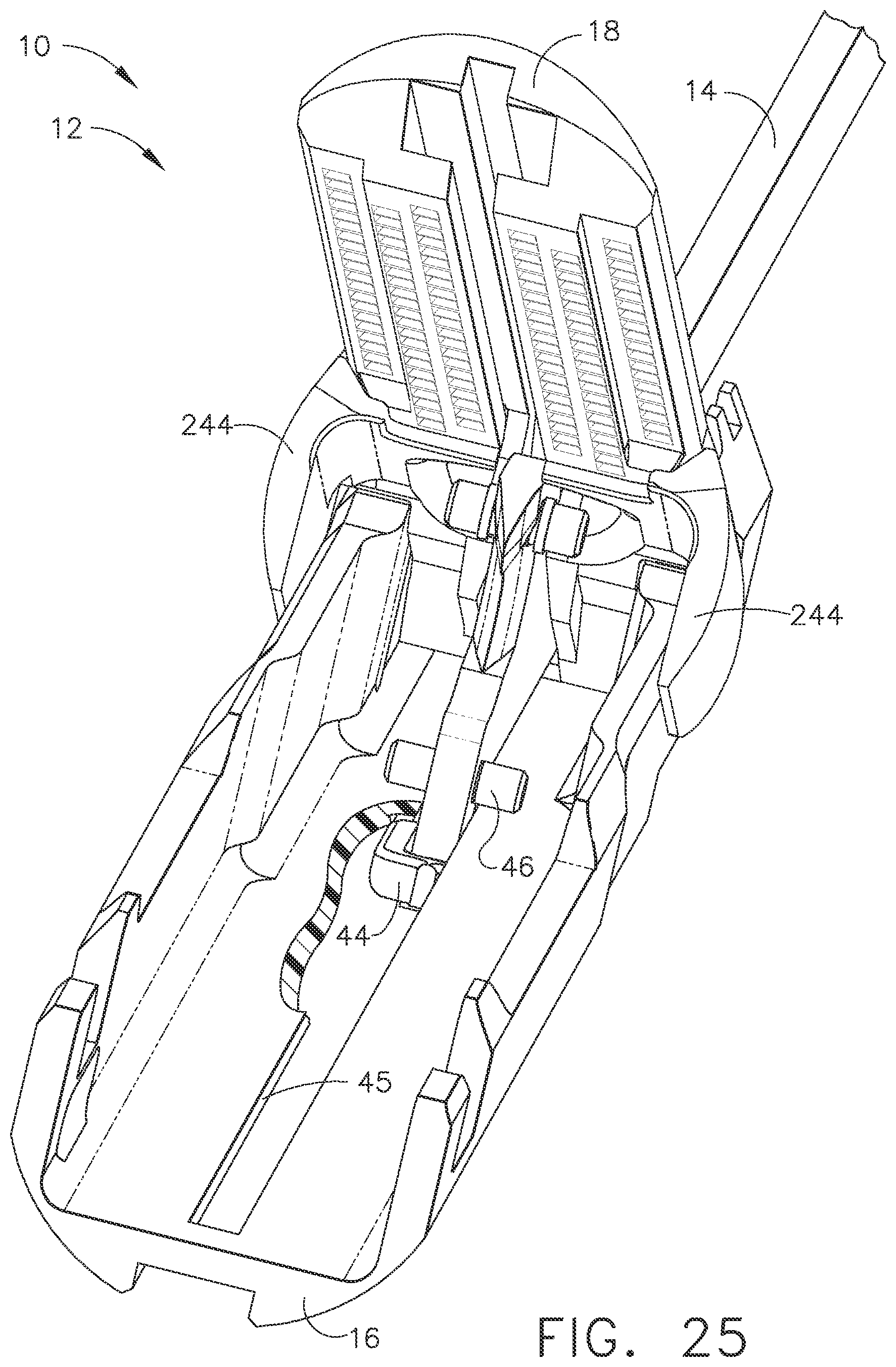 Patent US11771425 Figure 19 – Stapling assembly for forming staples to different formed heights