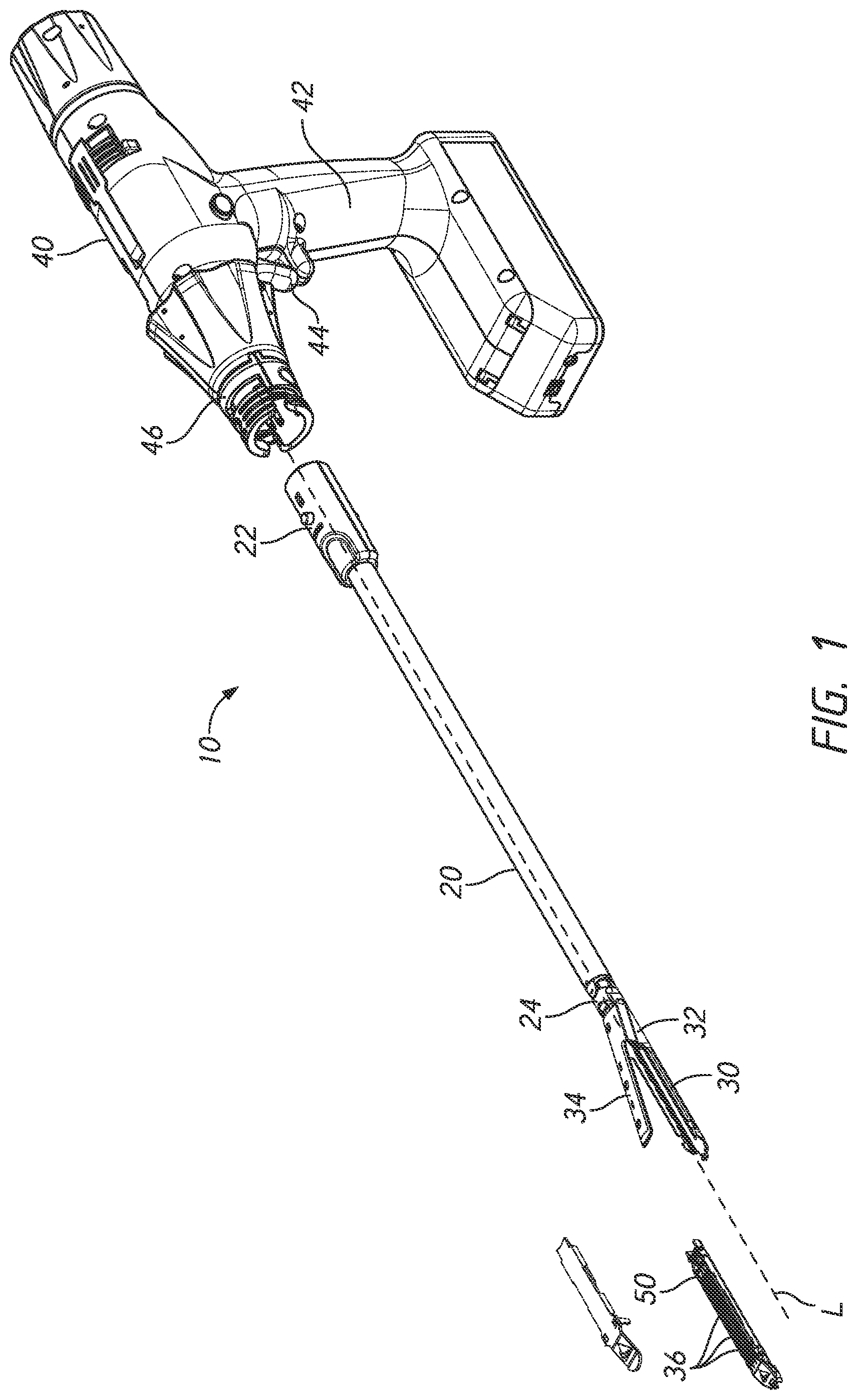 Patent US11771428 — Actuation shaft retention mechanism for surgical stapler — Figure 1