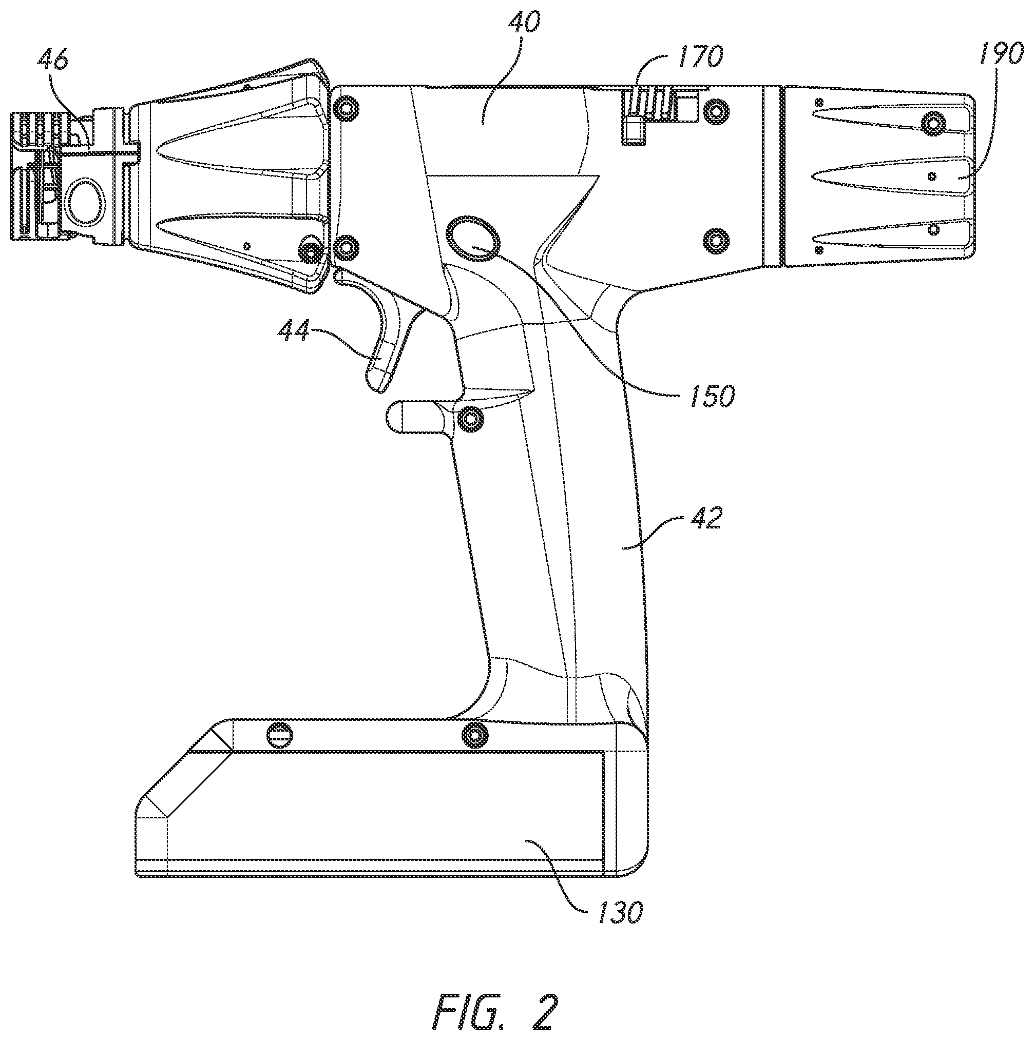 Patent US11771428 Figure 2 – Actuation shaft retention mechanism for surgical stapler