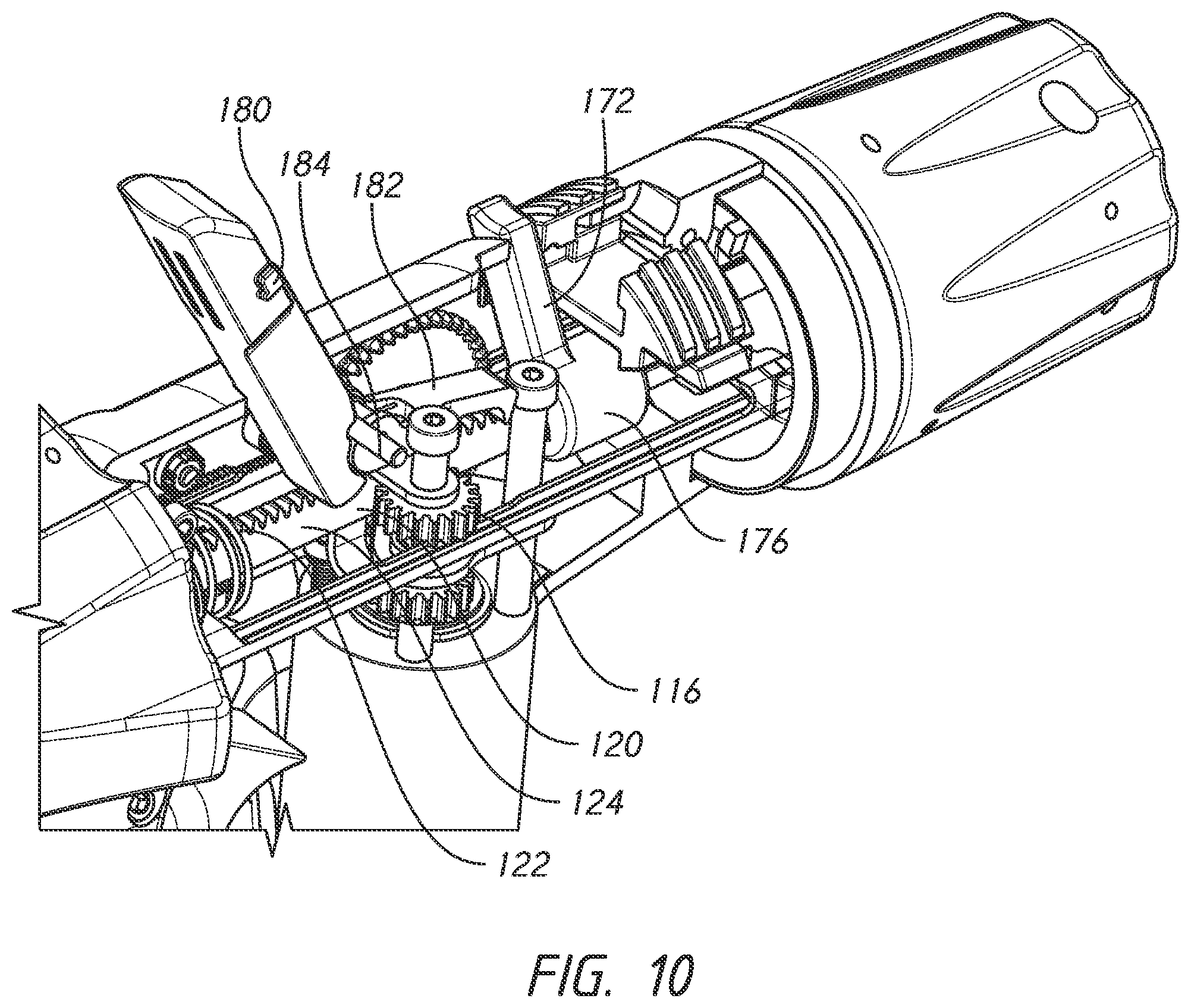 Patent US11771428 Figure 10 – Actuation shaft retention mechanism for surgical stapler