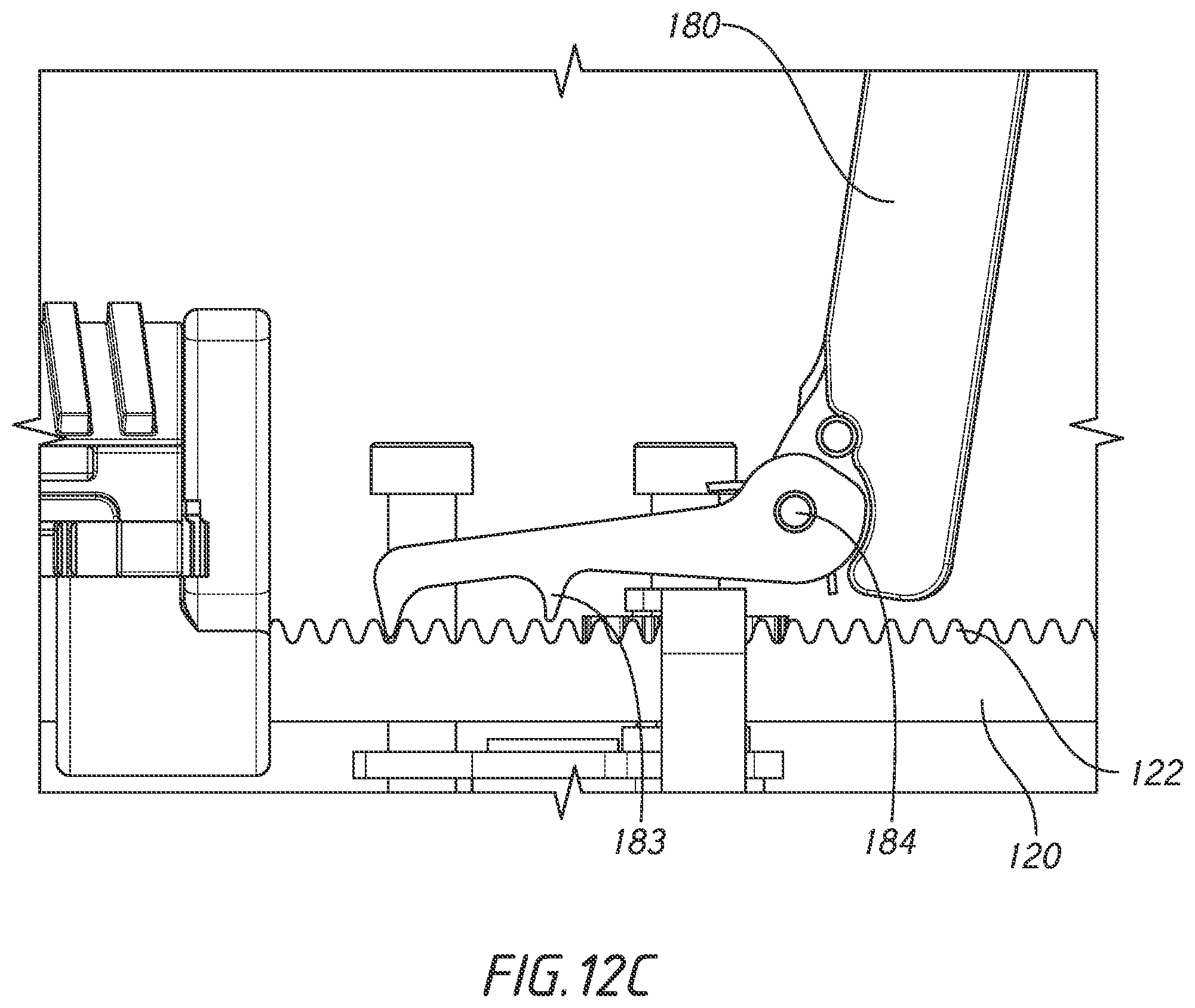 Patent US11771428 Figure 13 – Actuation shaft retention mechanism for surgical stapler