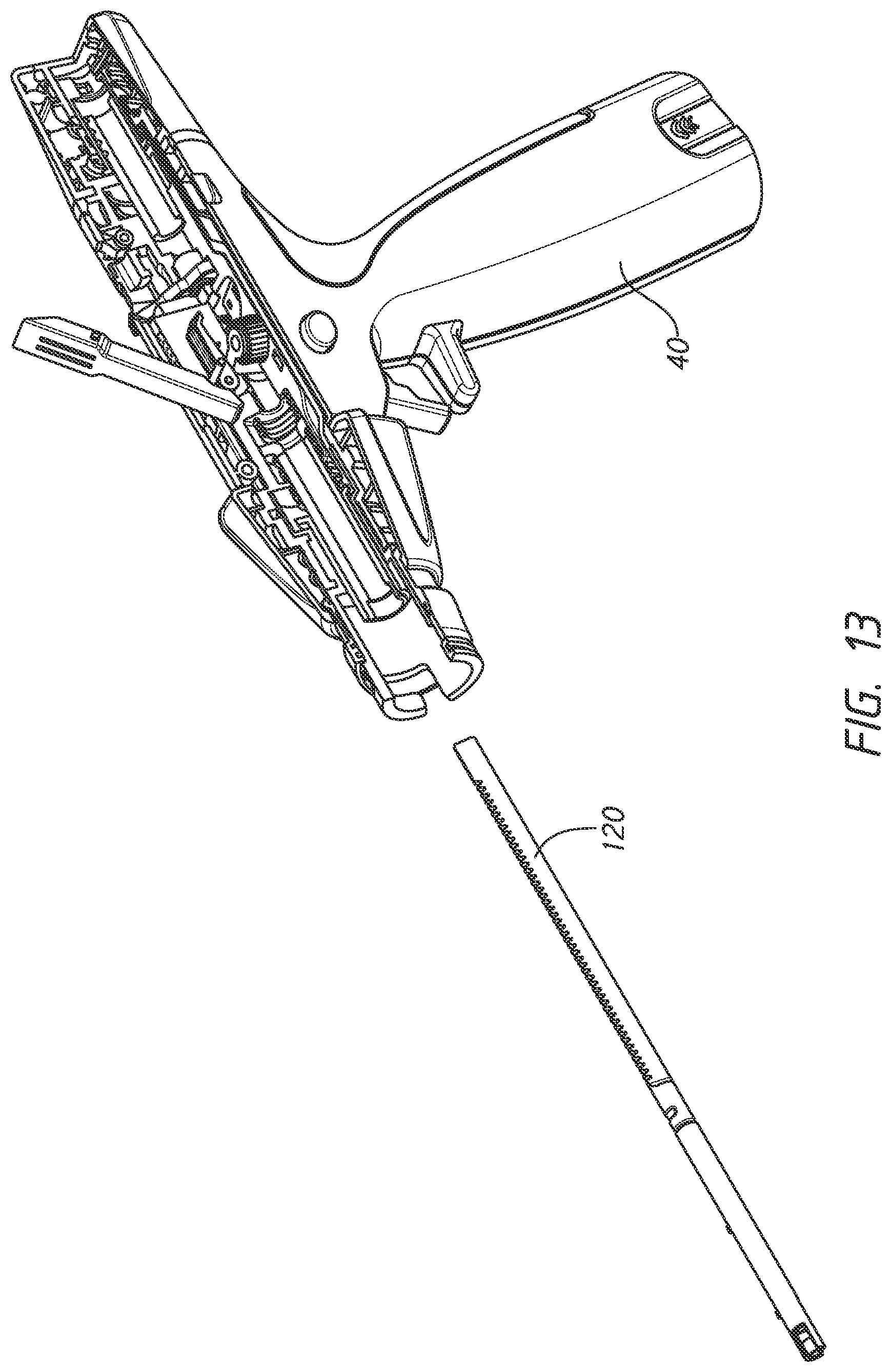 Patent US11771428 Figure 14 – Actuation shaft retention mechanism for surgical stapler