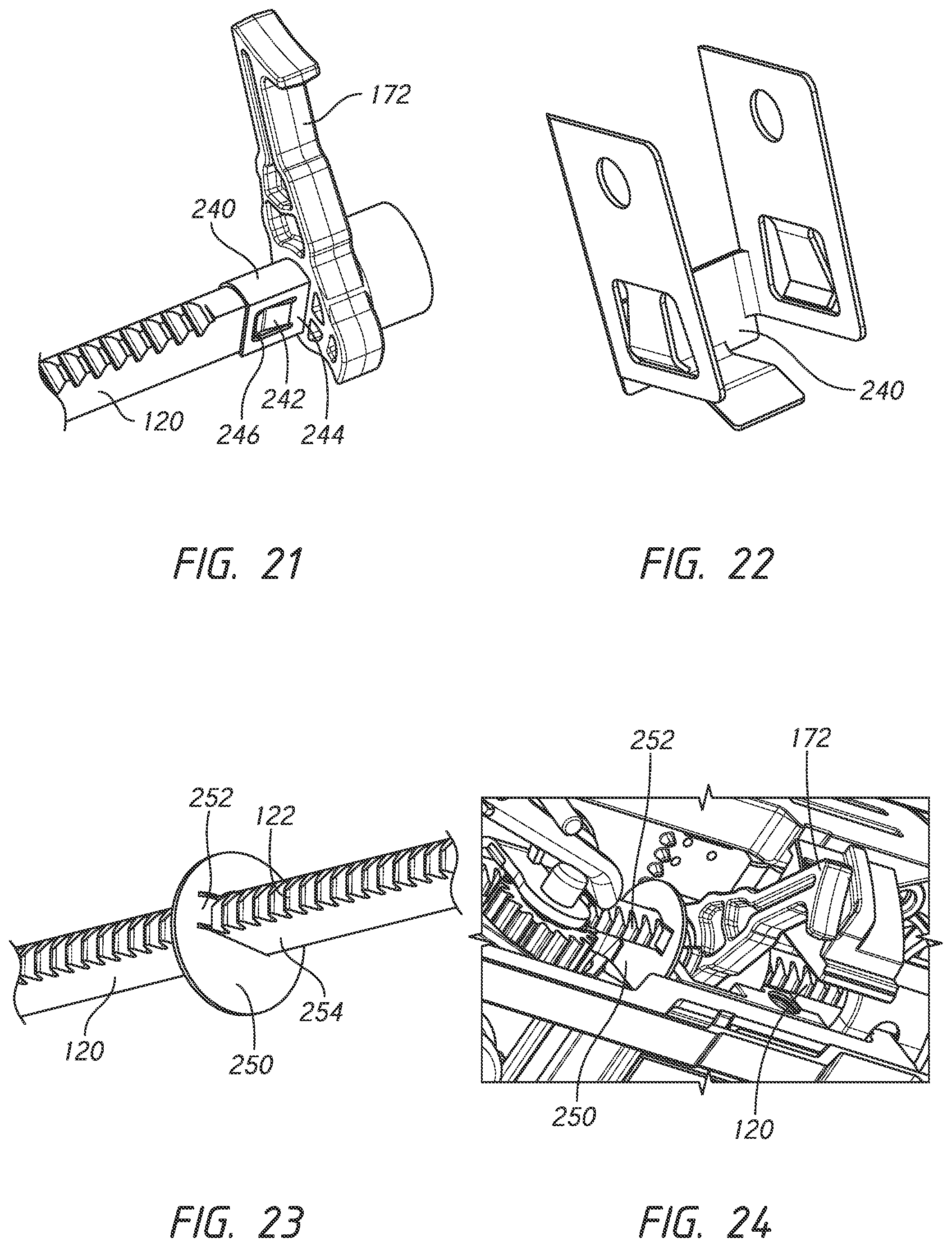 Patent US11771428 Figure 18 – Actuation shaft retention mechanism for surgical stapler