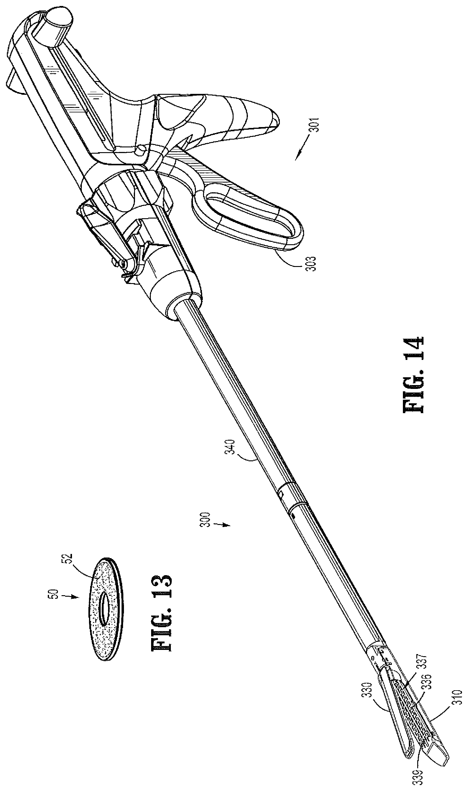 Patent US11771430 Figure 6 – Stapler and staple line reinforcement material