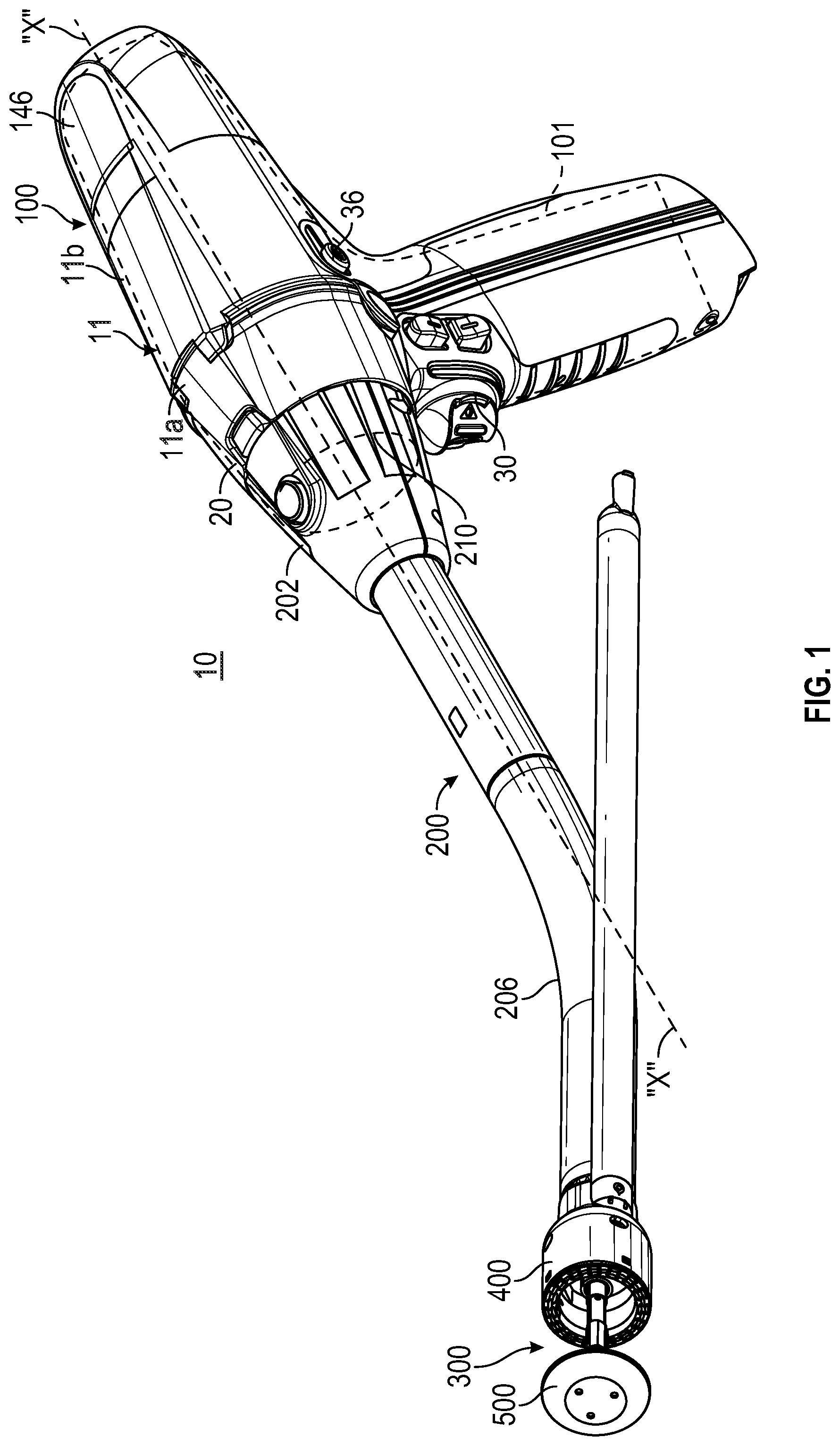 Patent US11771432 Figure 1 – Stapling and cutting to default values in the event of strain gauge data integrity loss