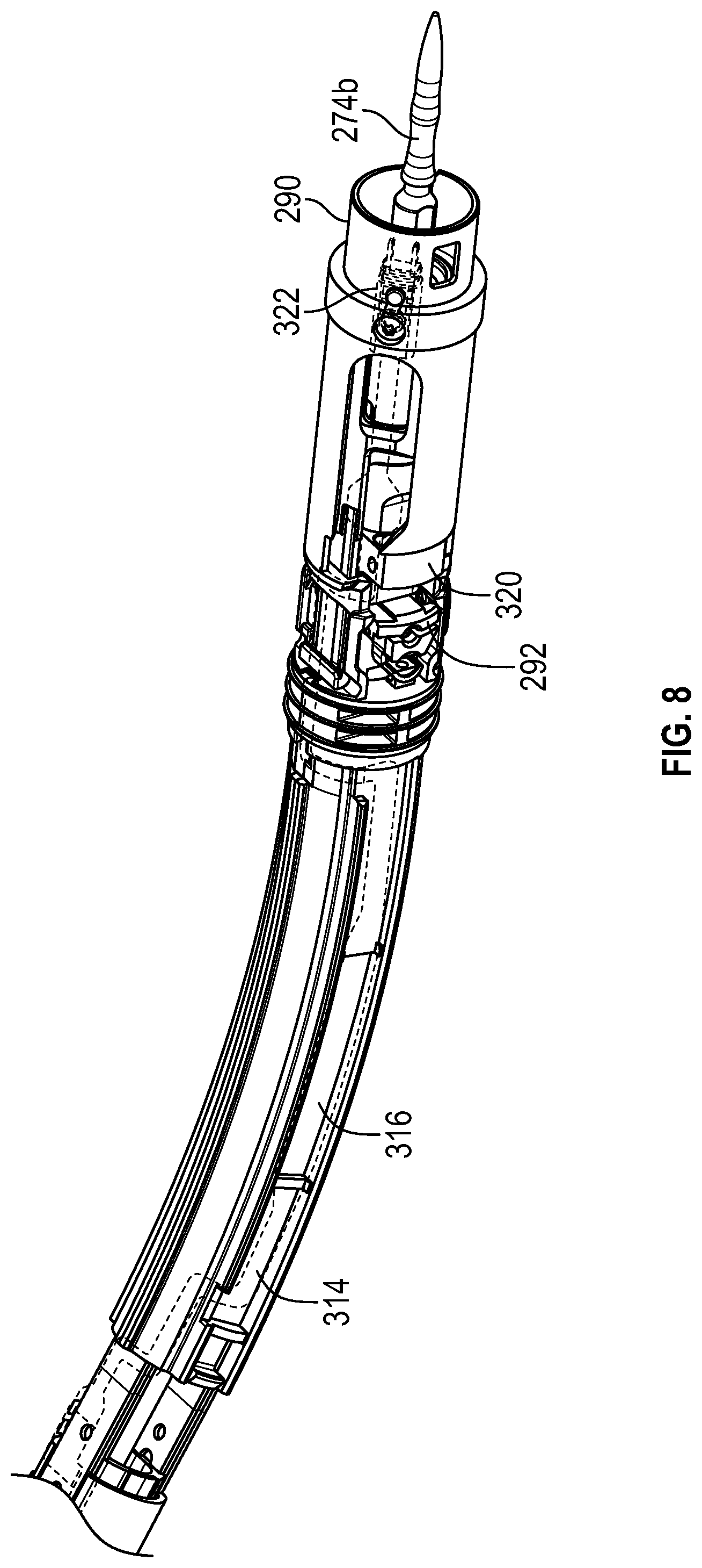 Patent US11771432 Figure 8 – Stapling and cutting to default values in the event of strain gauge data integrity loss