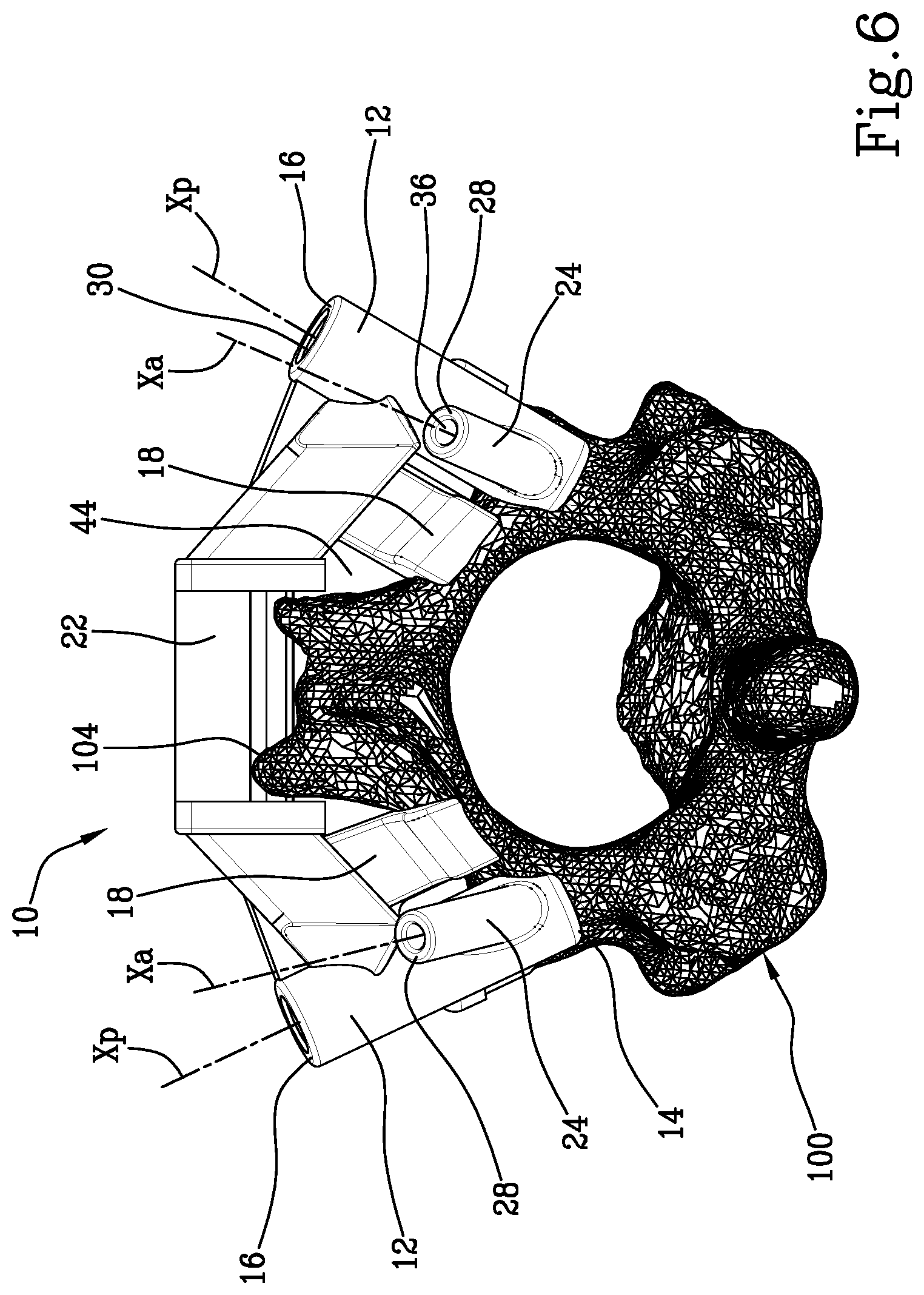 Patent US11771441 Figure 6 – Specific disposable guide device for spinal surgery