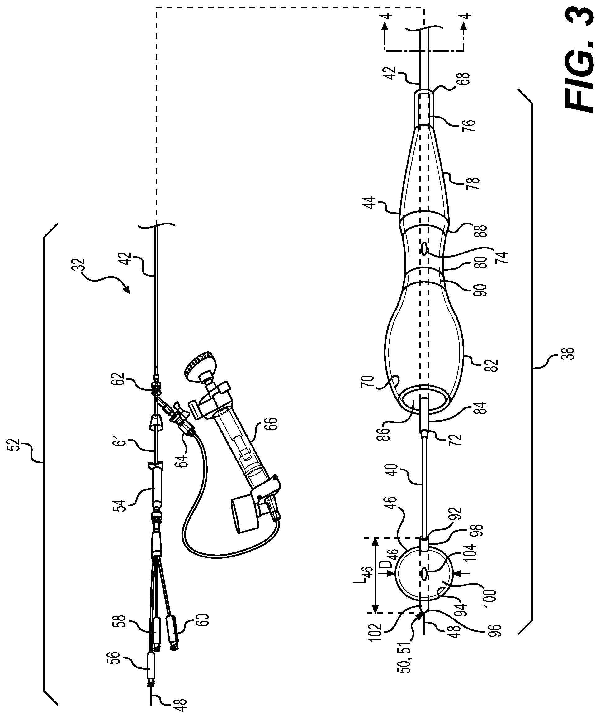 Patent US11771444 Figure 2 – Medical instrument having a balloon and an extraction member