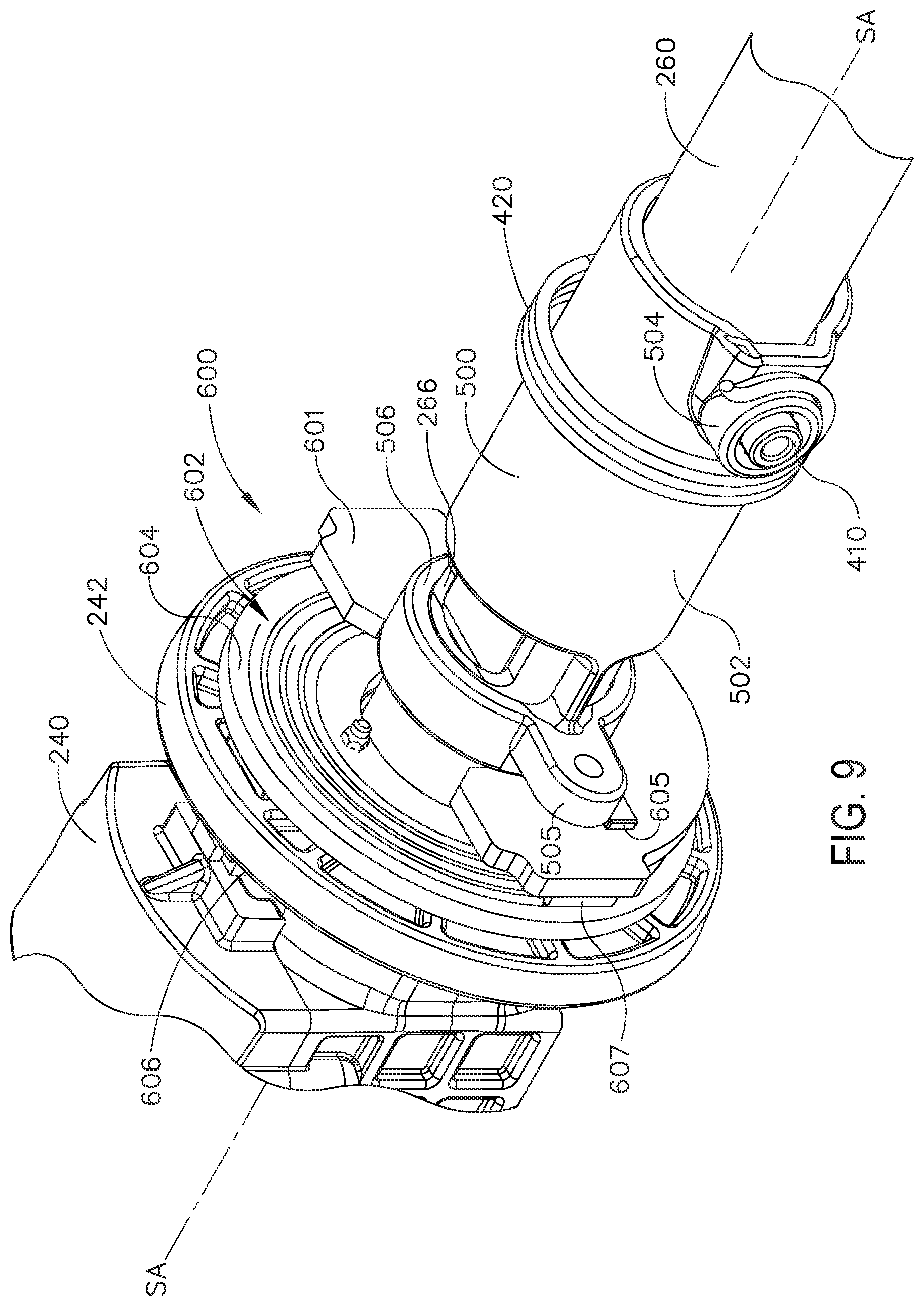 Patent US11771454 Figure 8 – Stapling assembly including a controller for monitoring a clamping laod