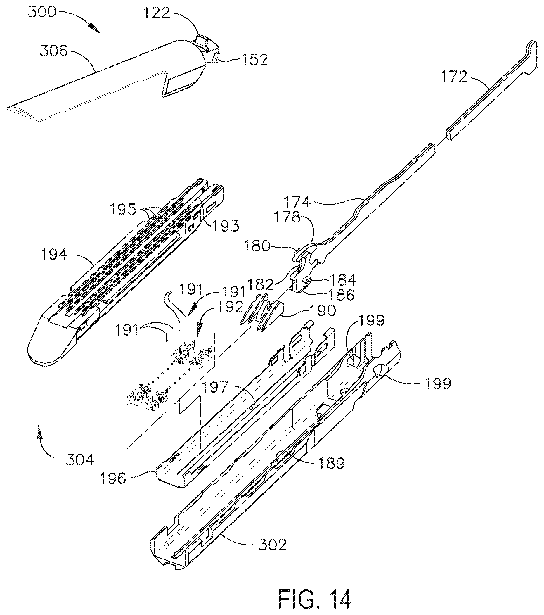 Patent US11771454 Figure 13 – Stapling assembly including a controller for monitoring a clamping laod