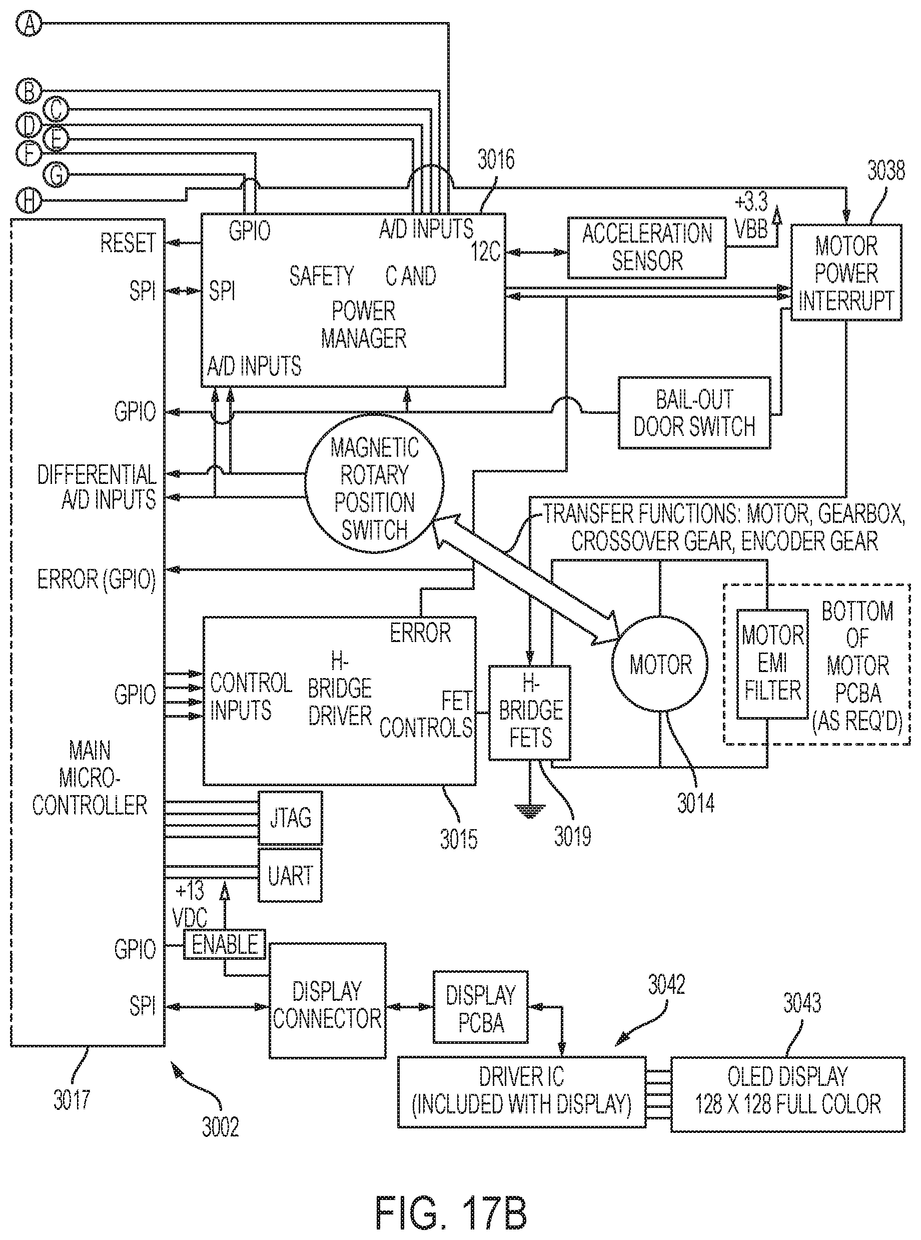 Patent US11771454 Figure 18 – Stapling assembly including a controller for monitoring a clamping laod