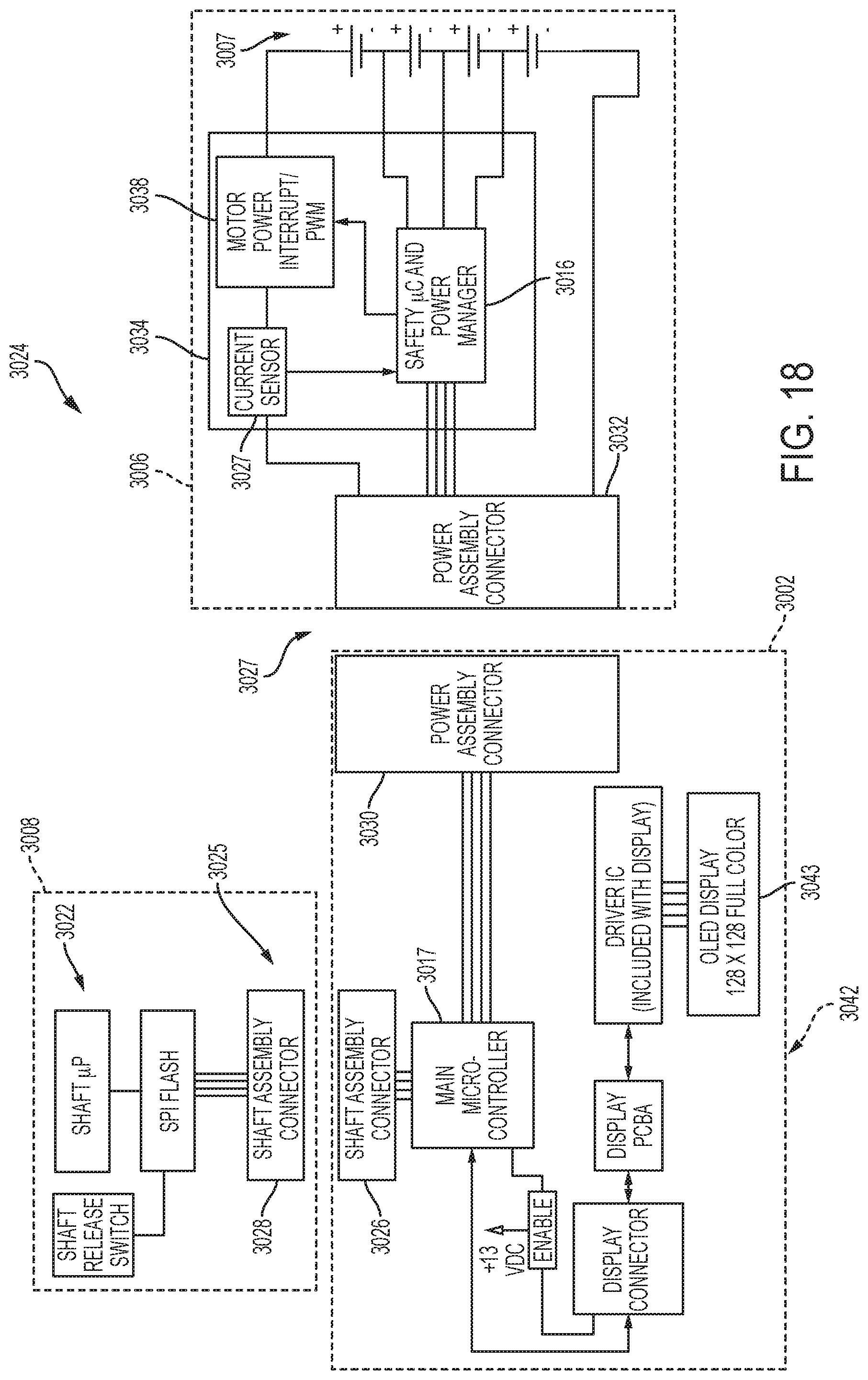 Patent US11771454 Figure 19 – Stapling assembly including a controller for monitoring a clamping laod