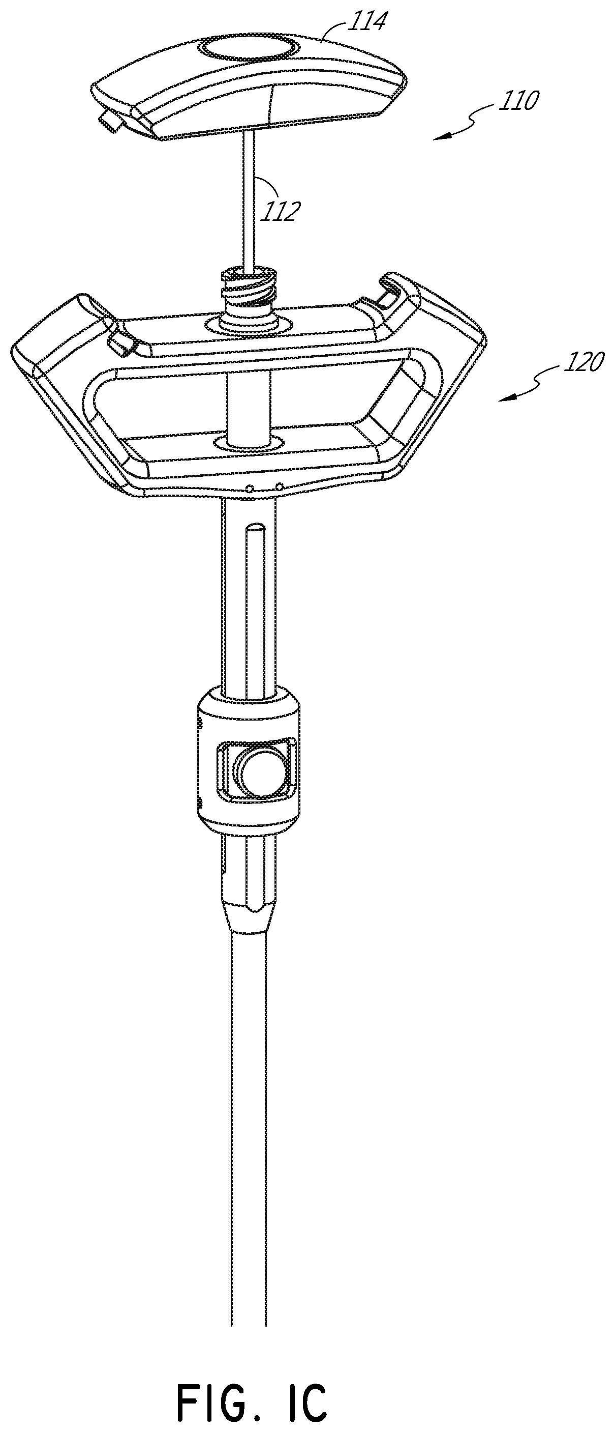 Patent US11771459 Figure 3 – Handles for needle assemblies