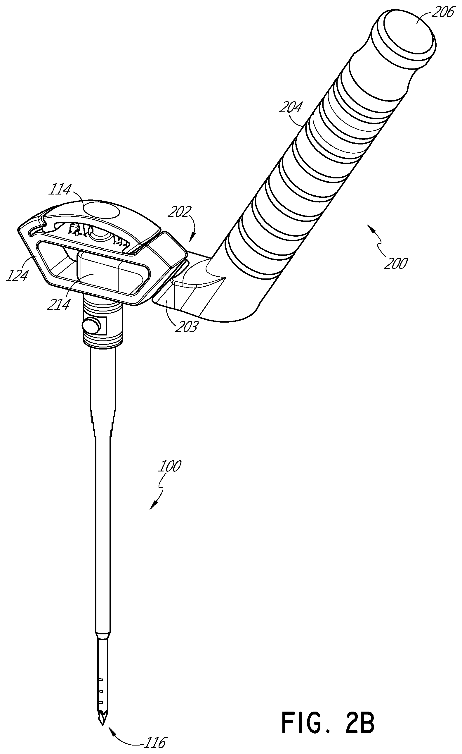 Patent US11771459 Figure 5 – Handles for needle assemblies